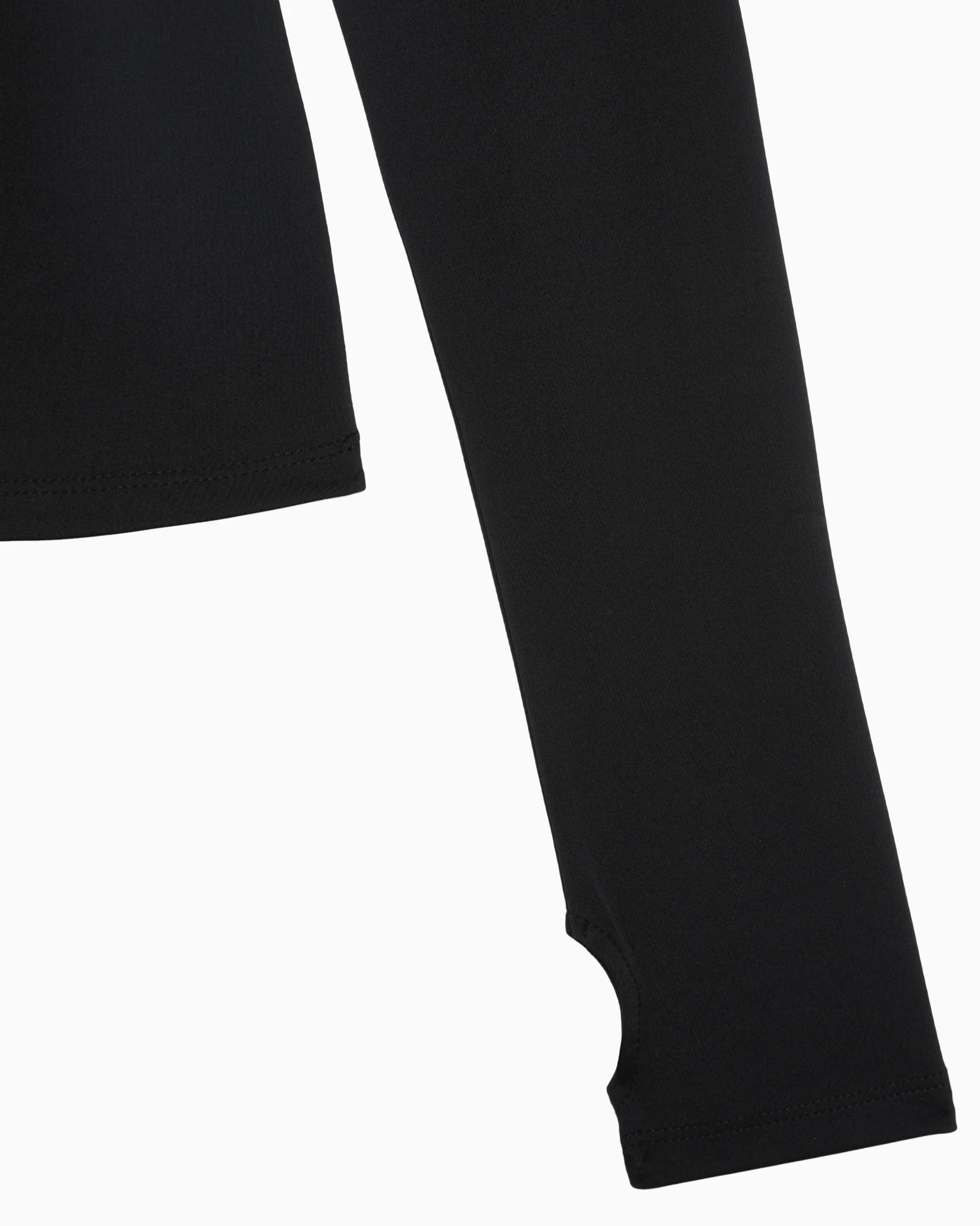 Long Sleeve Thumb Hole Tee | Black - Image 12