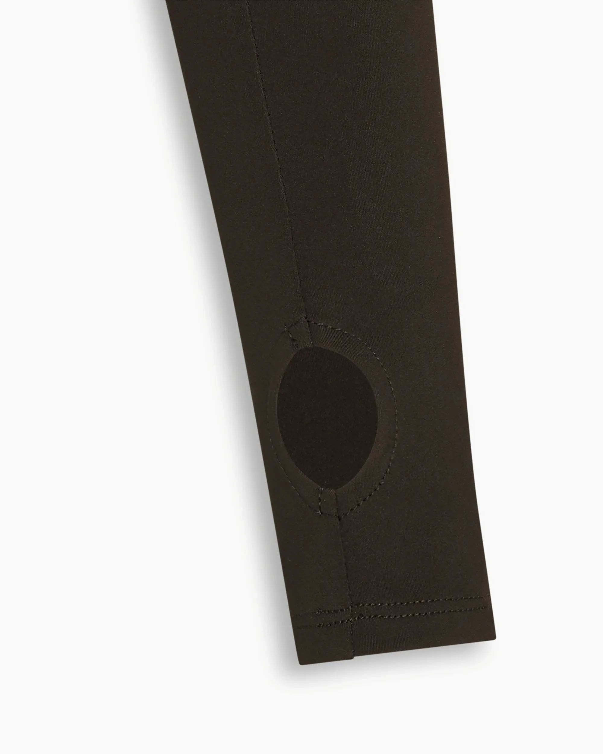 Long Sleeve Thumb Hole Tee | Chocolate - Image 9