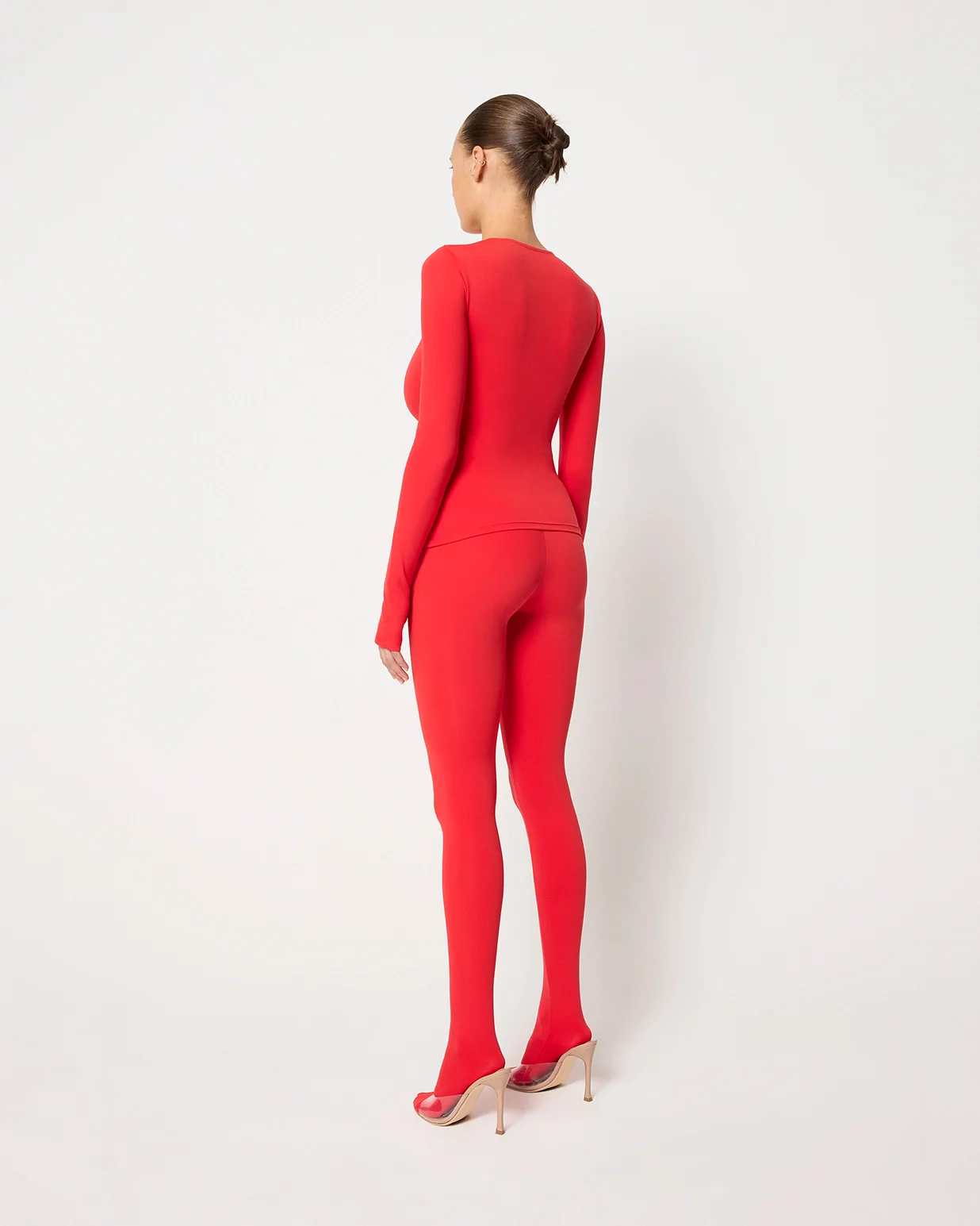 Long Sleeve Thumb Hole Tee | Scarlet - Image 12