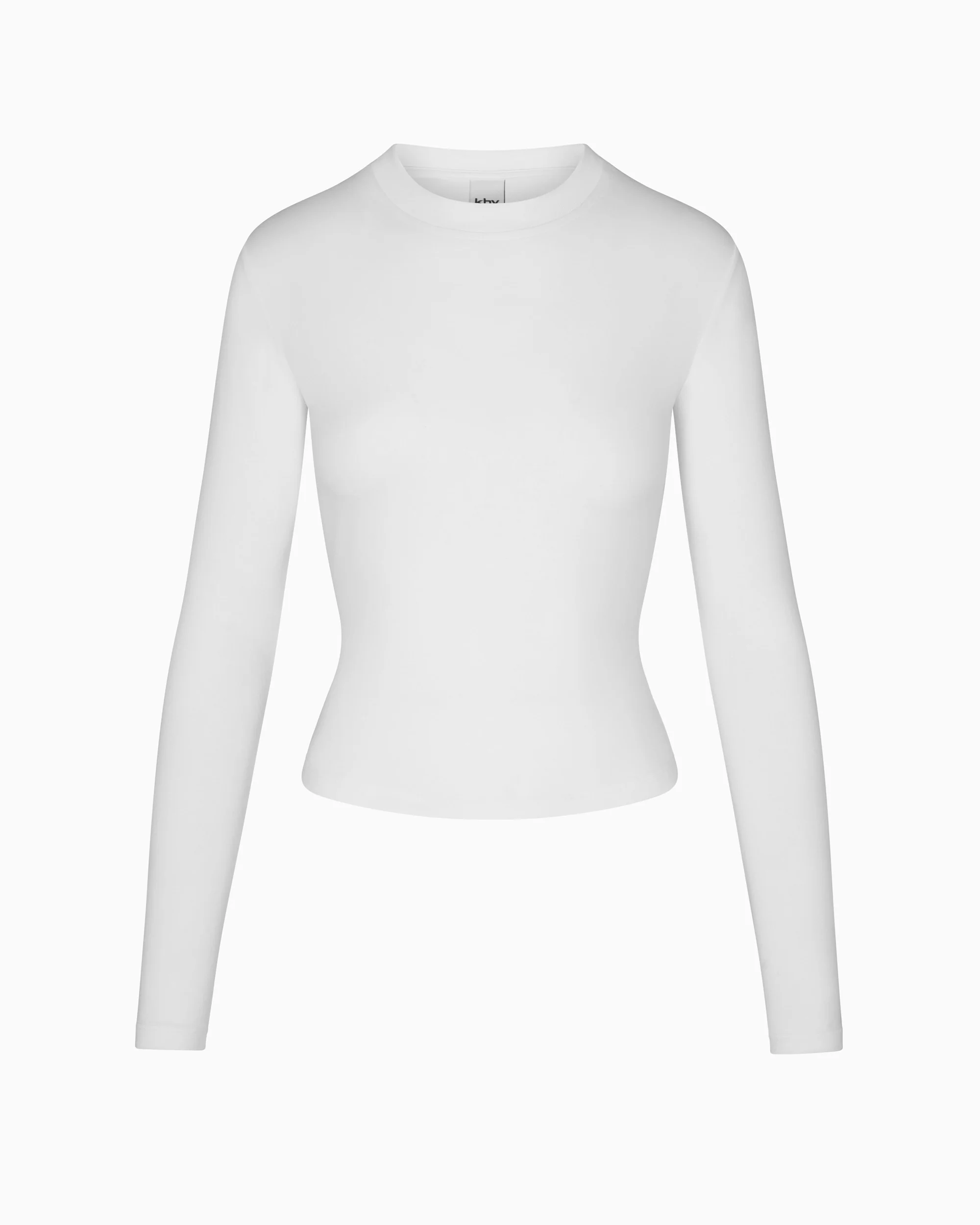 Long Sleeve Tie Tee | White - Image 2