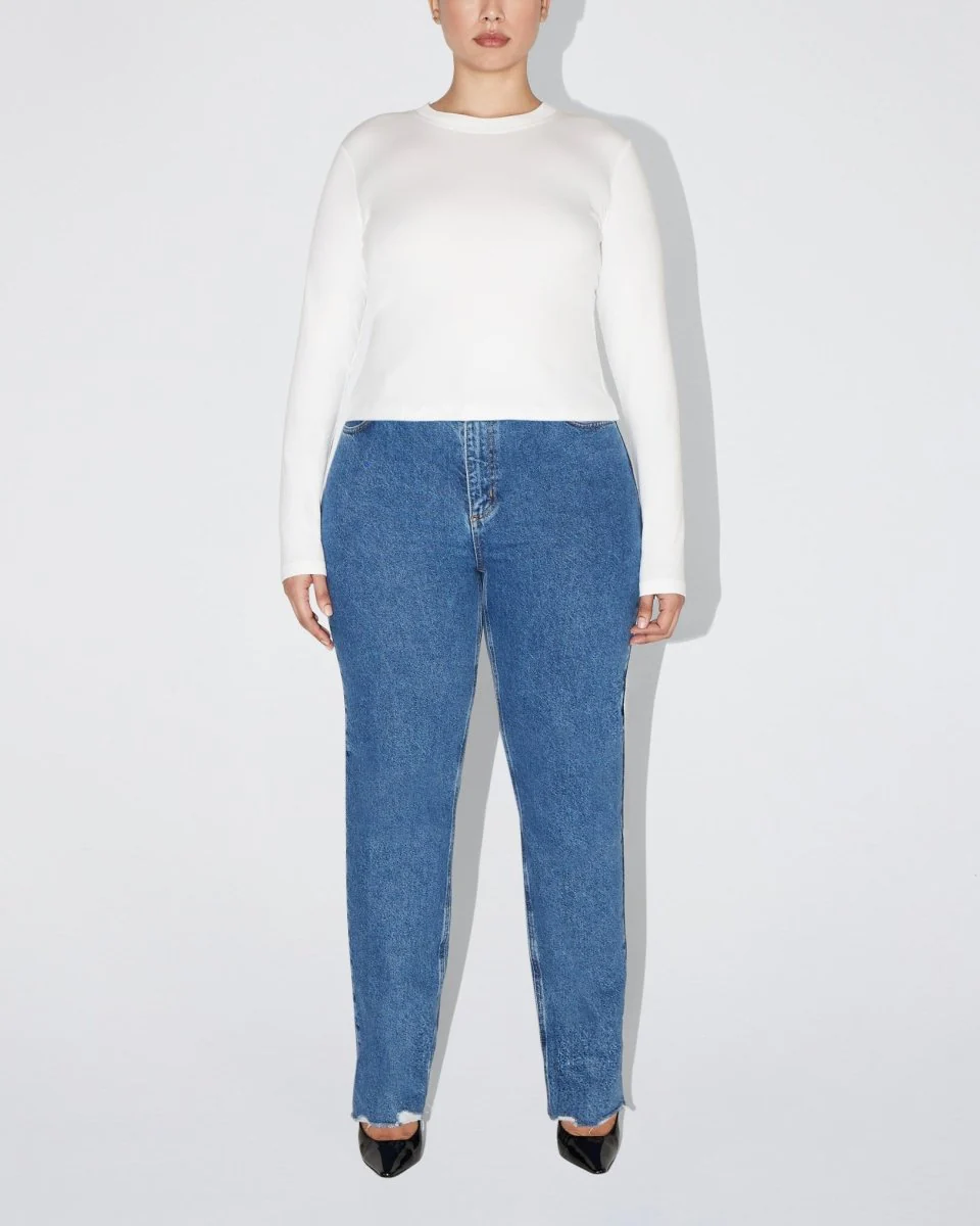 Long Sleeve Tie Tee | White - Image 7