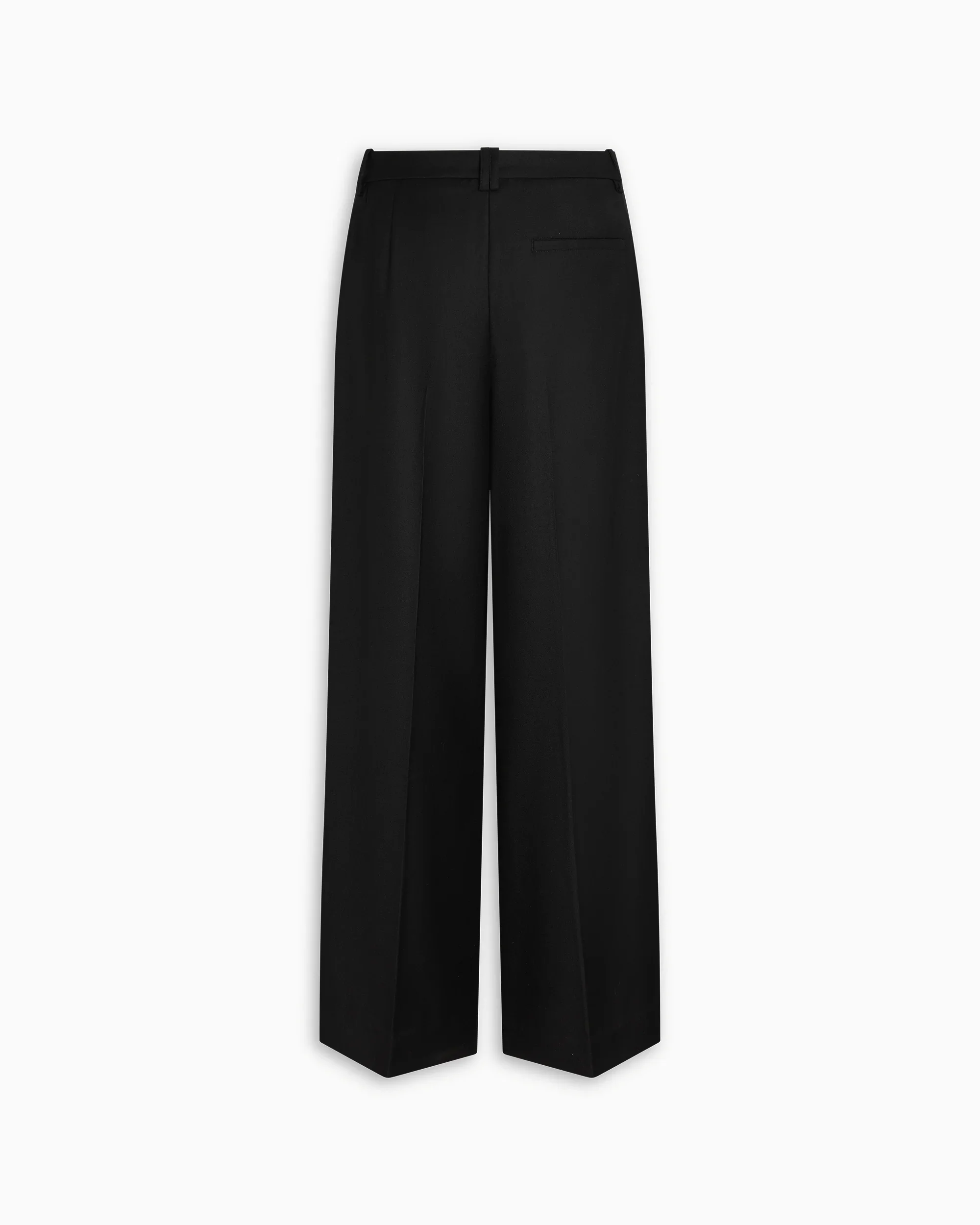 Low Rise Pleated Trouser | Black - Image 4