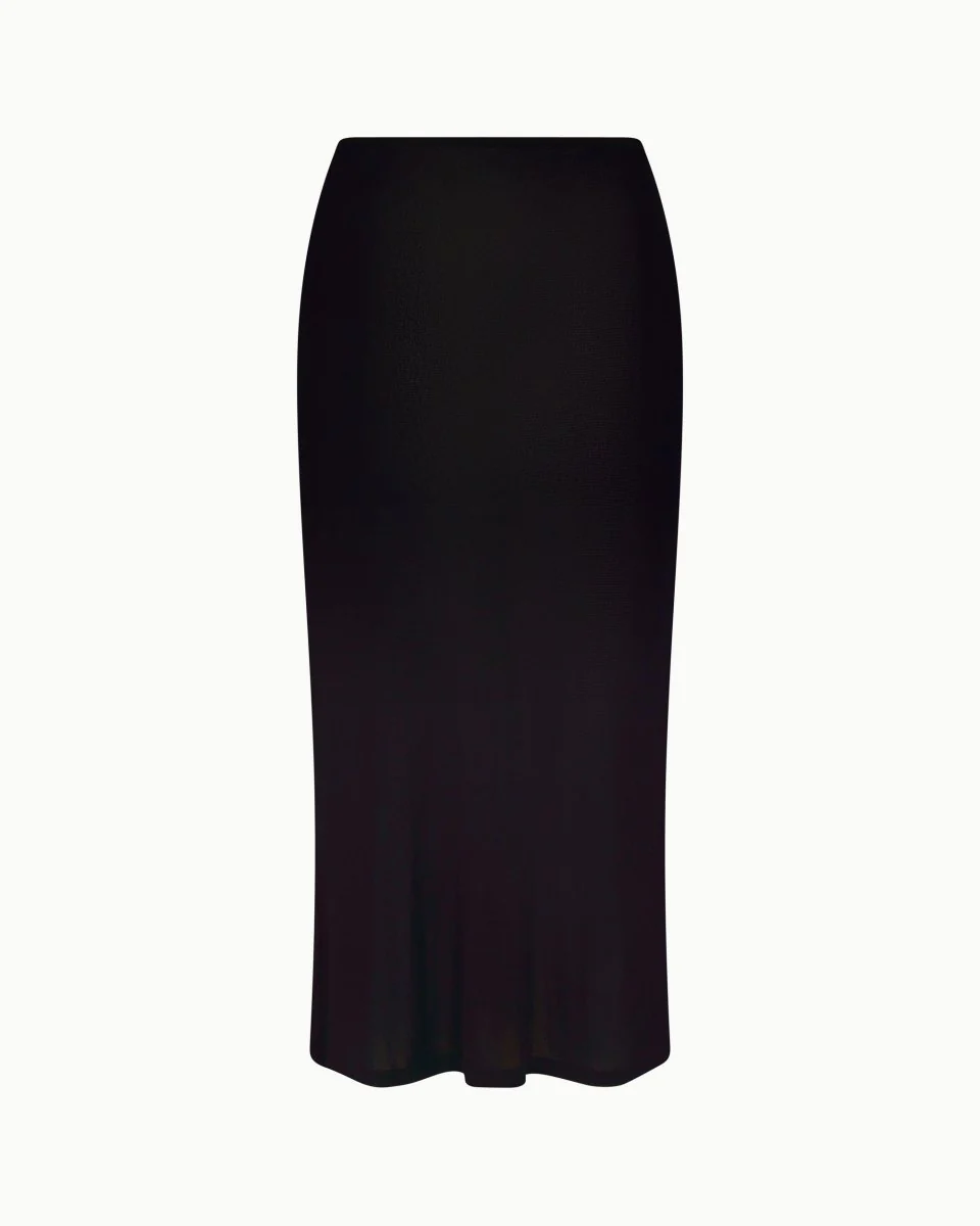 Mesh Midi Skirt | Black - Image 6