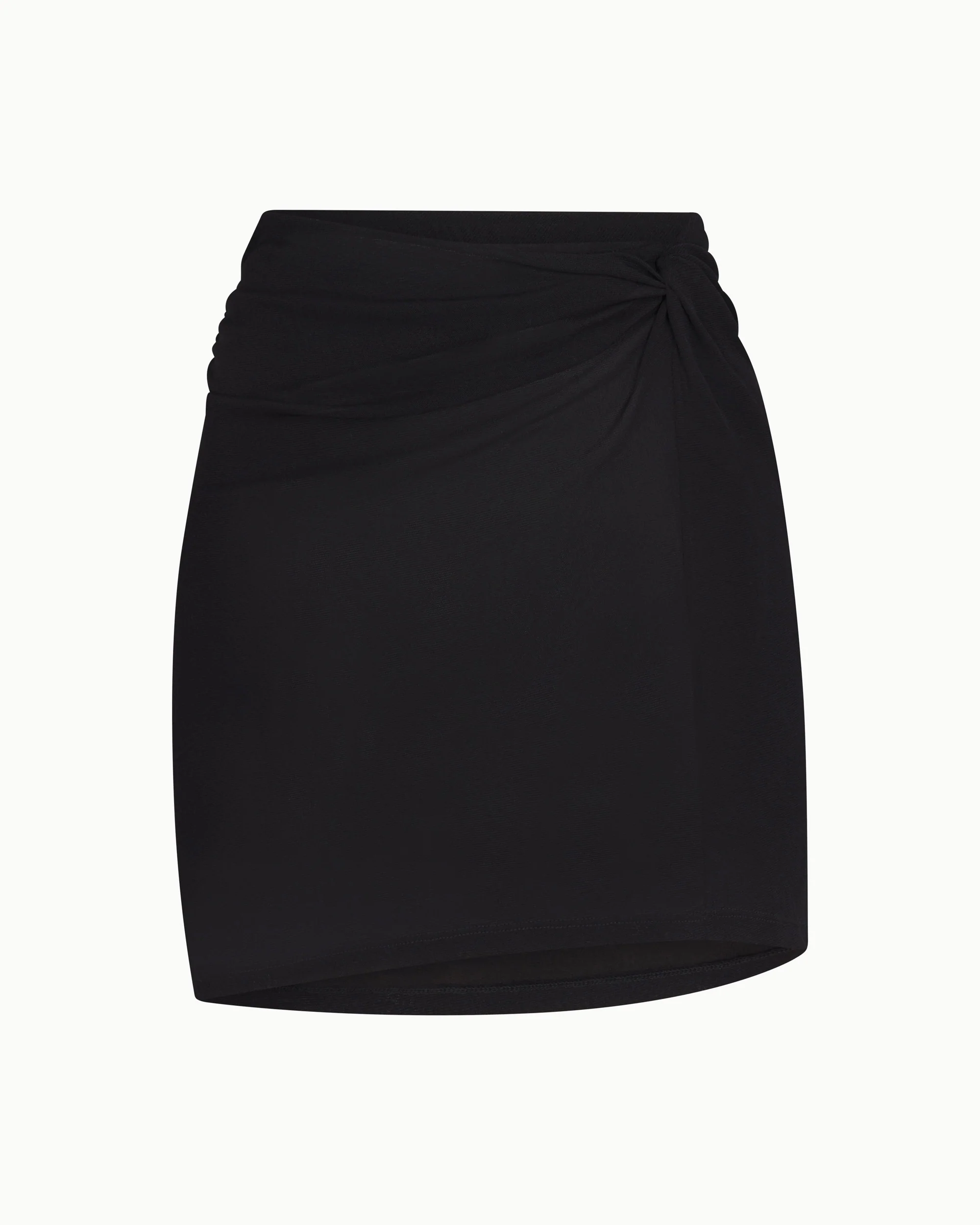 Mesh Twist Mini Skirt | Black - Image 2