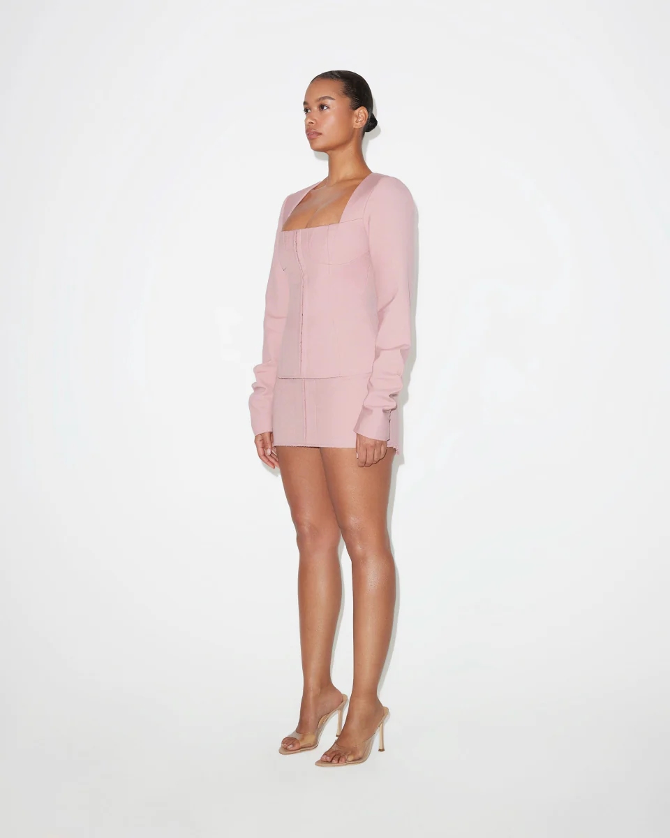 Mini Corset Skirt | Blush - Image 4