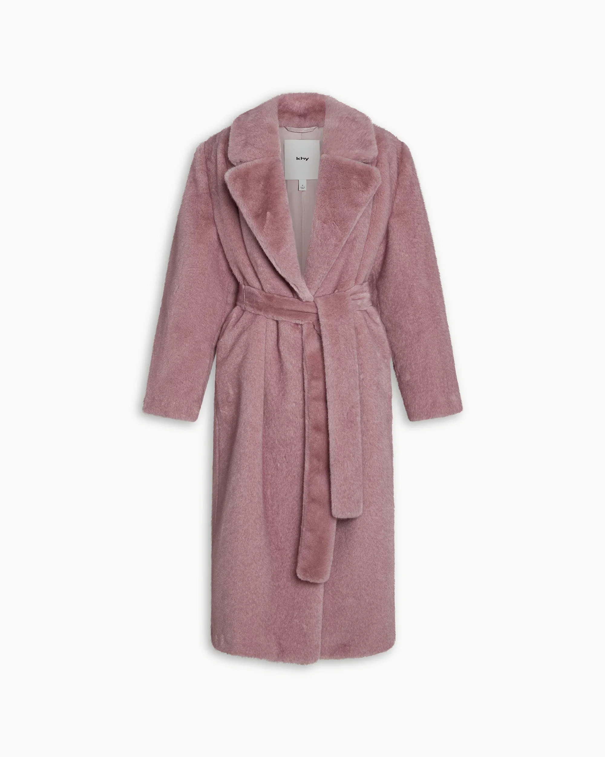 Signature Faux Fur Coat | Powder Pink - Image 2