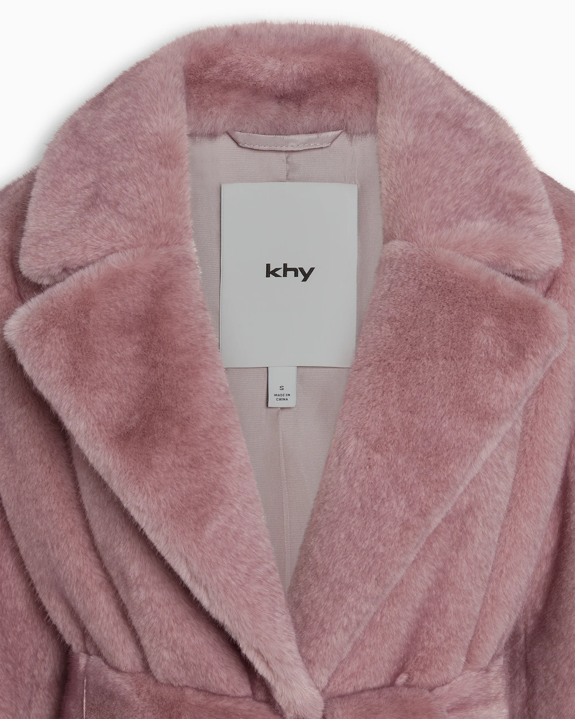 Signature Faux Fur Coat | Powder Pink - Image 6