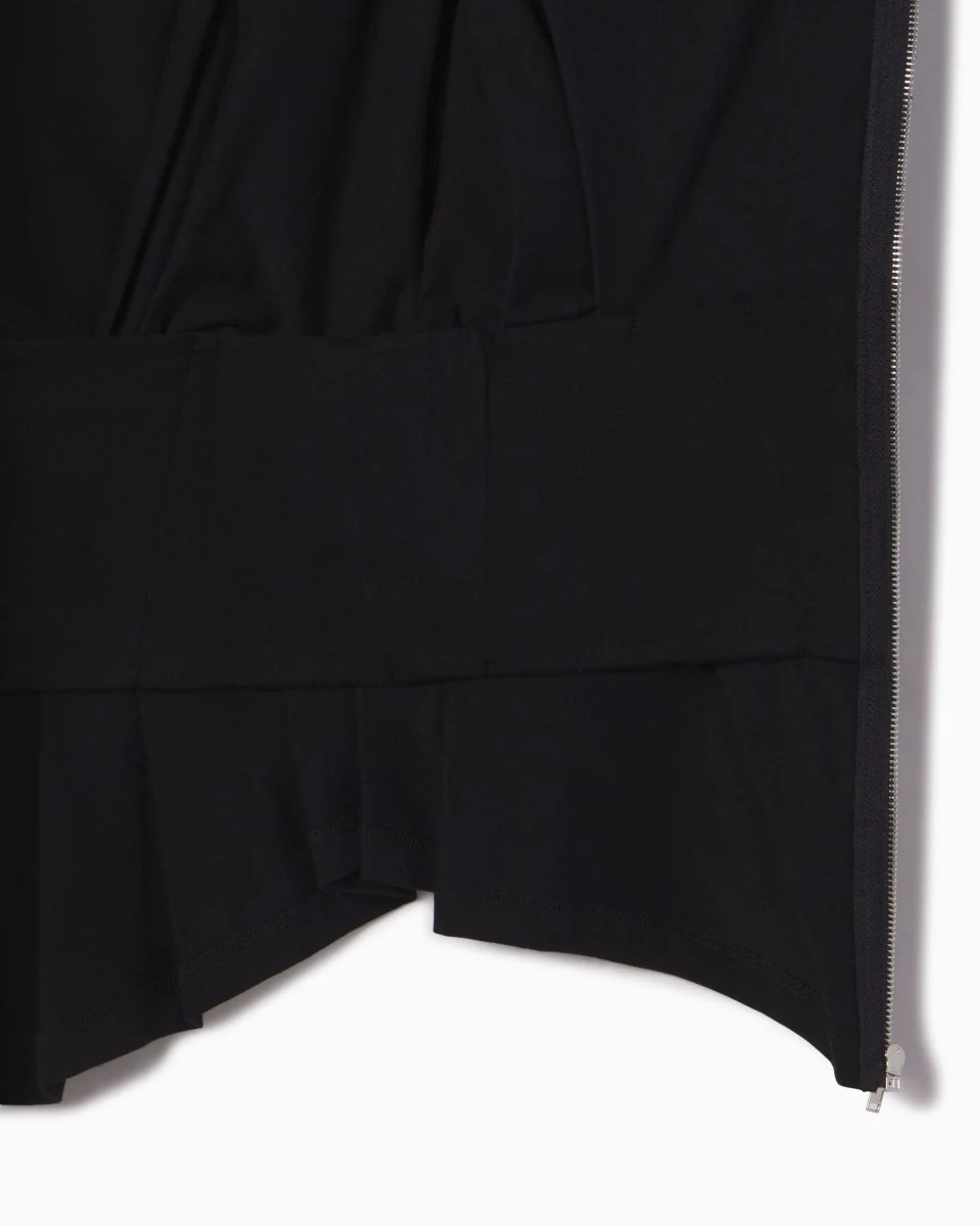 Off the Shoulder Cinching Tee | Black - Image 12
