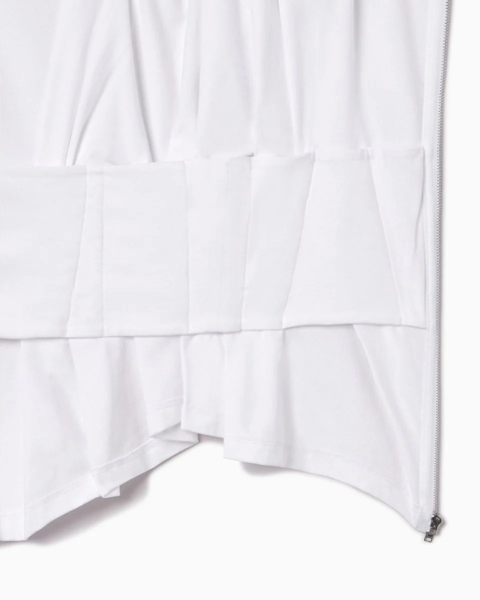 Off the Shoulder Cinching Tee | White - Image 13