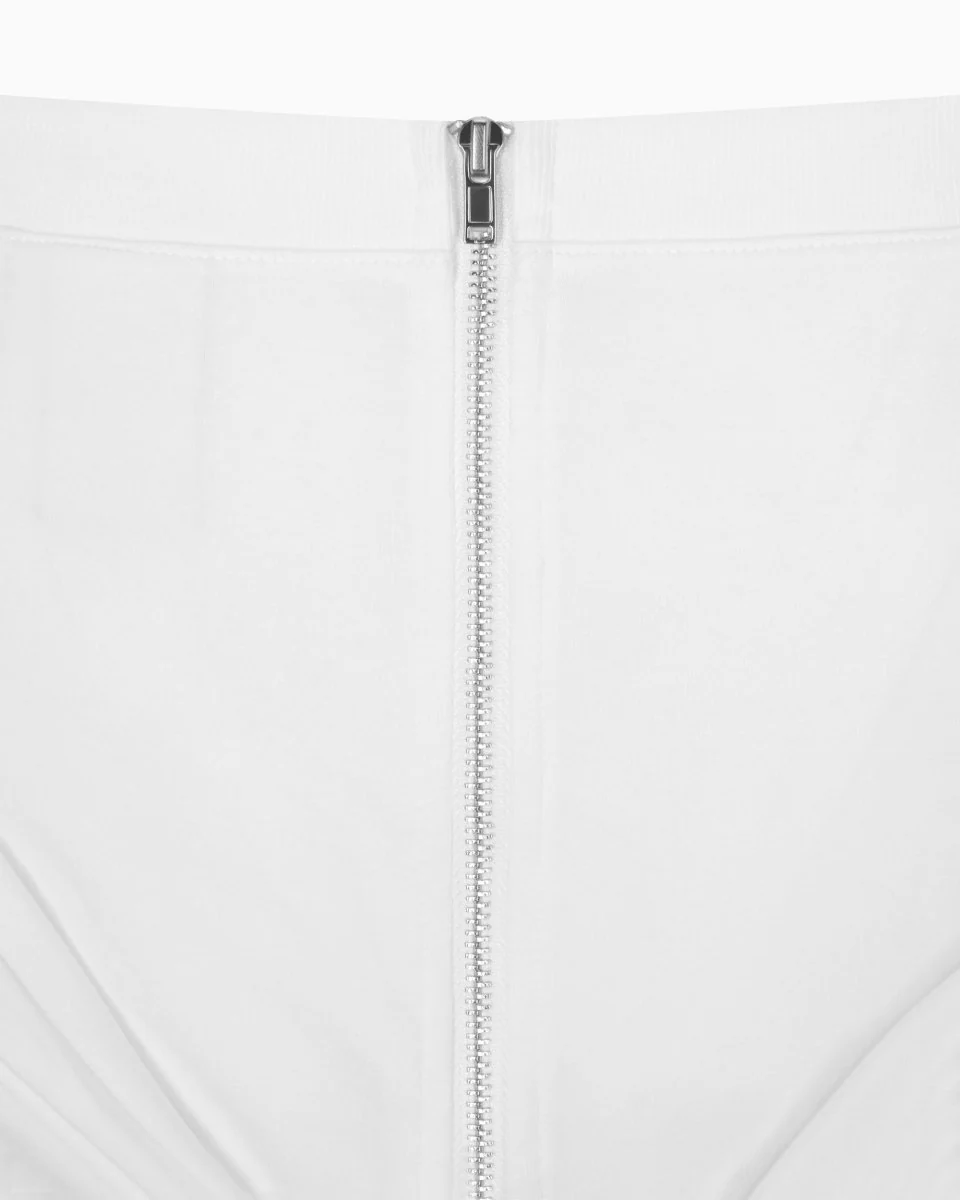 Off the Shoulder Cinching Tee | White - Image 14