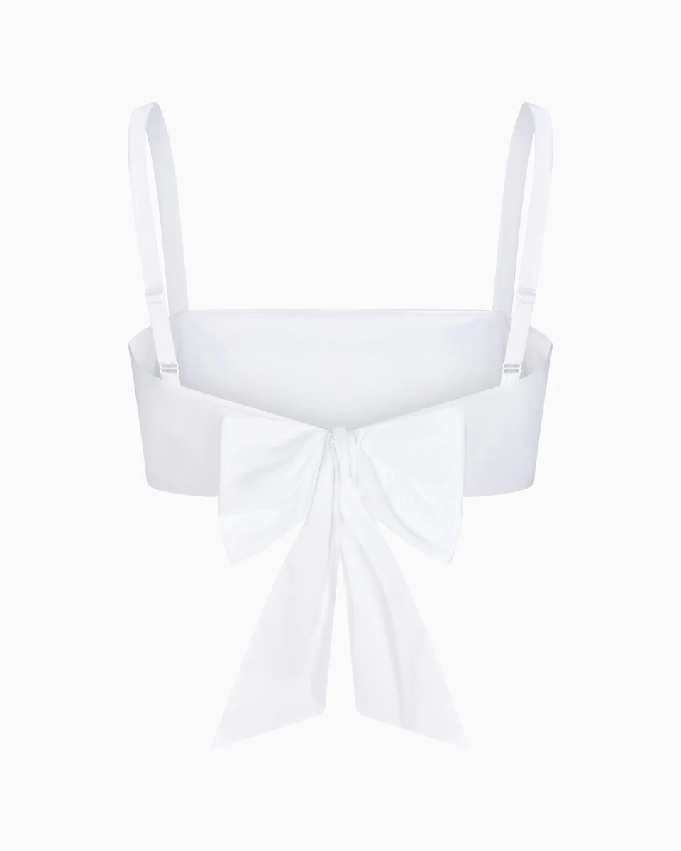 Poplin Bralette | White - Image 10
