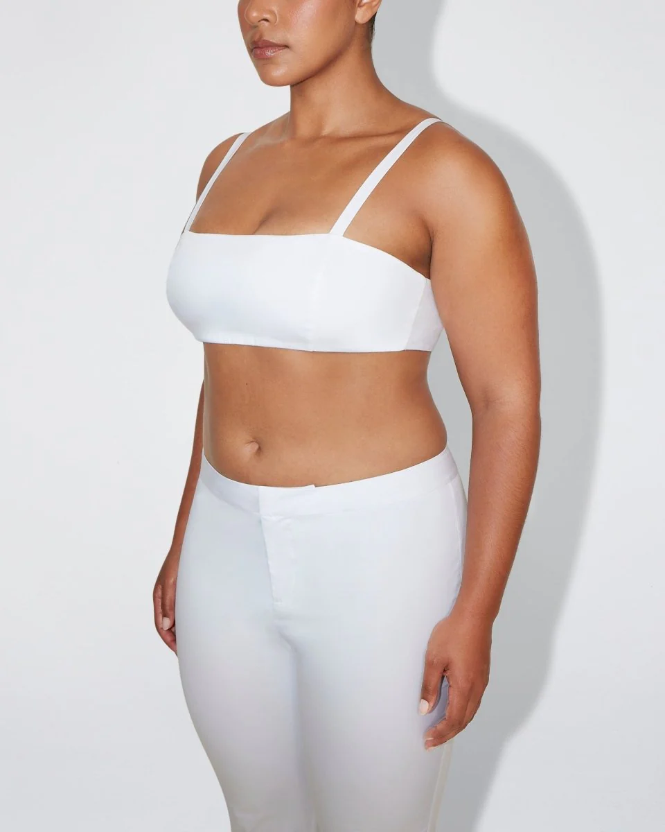 Poplin Bralette | White - Image 9