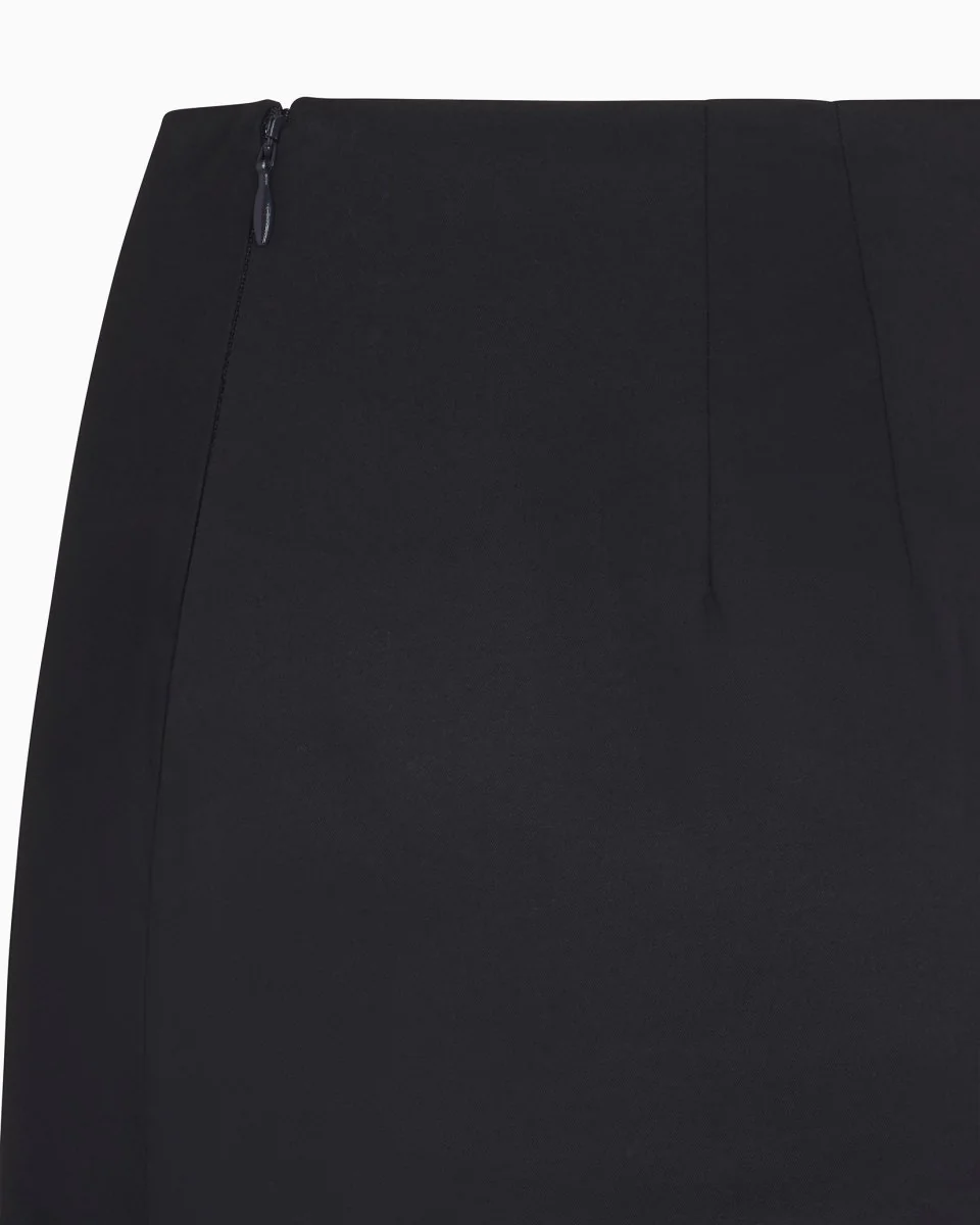 Poplin Micro Mini Skirt | Black - Image 7