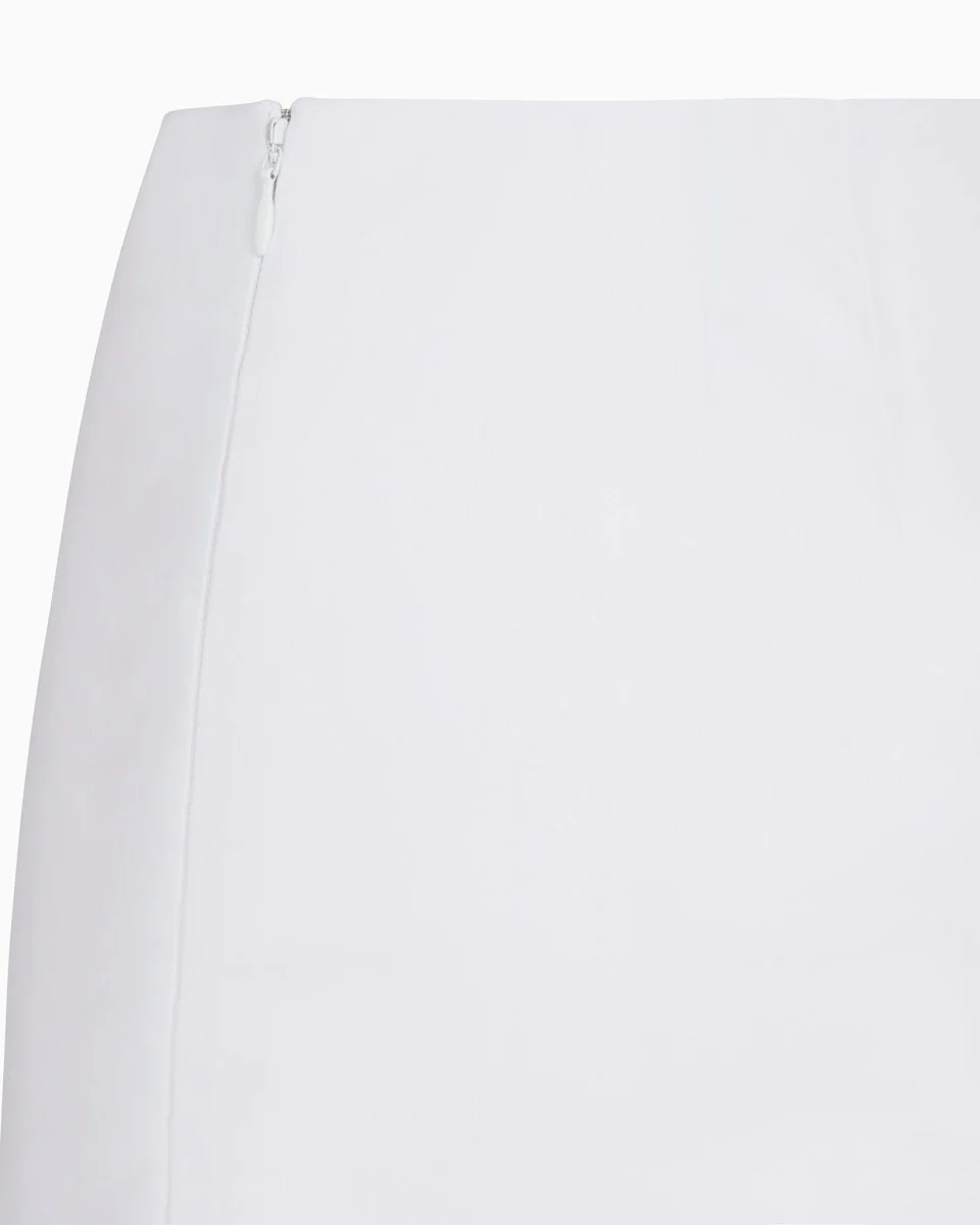 Poplin Micro Mini Skirt | White - Image 10