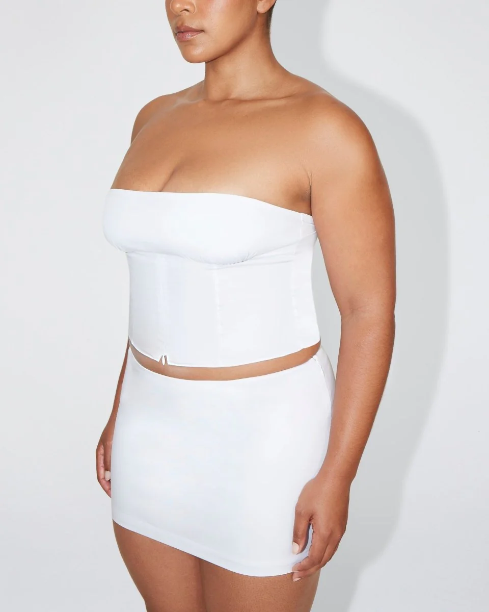 Poplin Micro Mini Skirt | White - Image 8