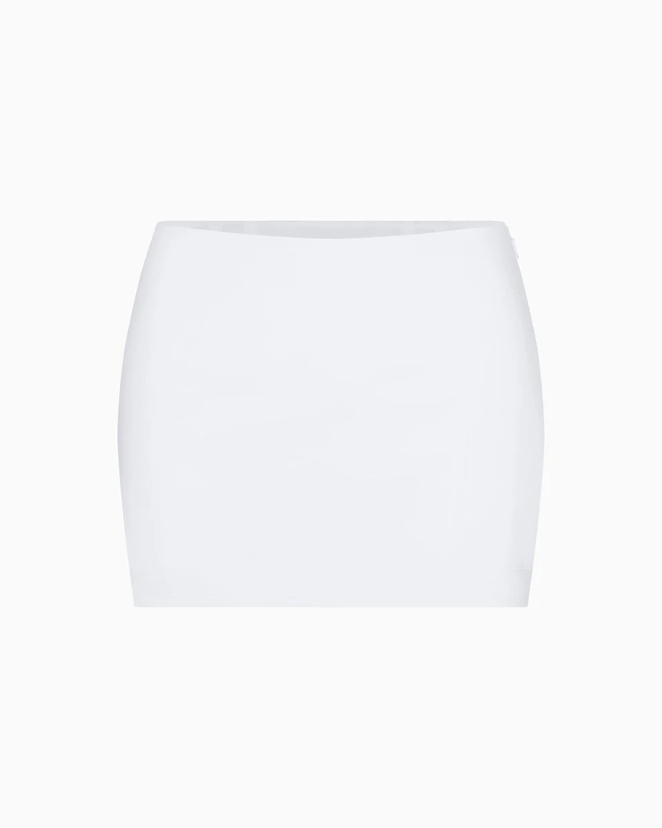 Poplin Micro Mini Skirt | White - Image 9