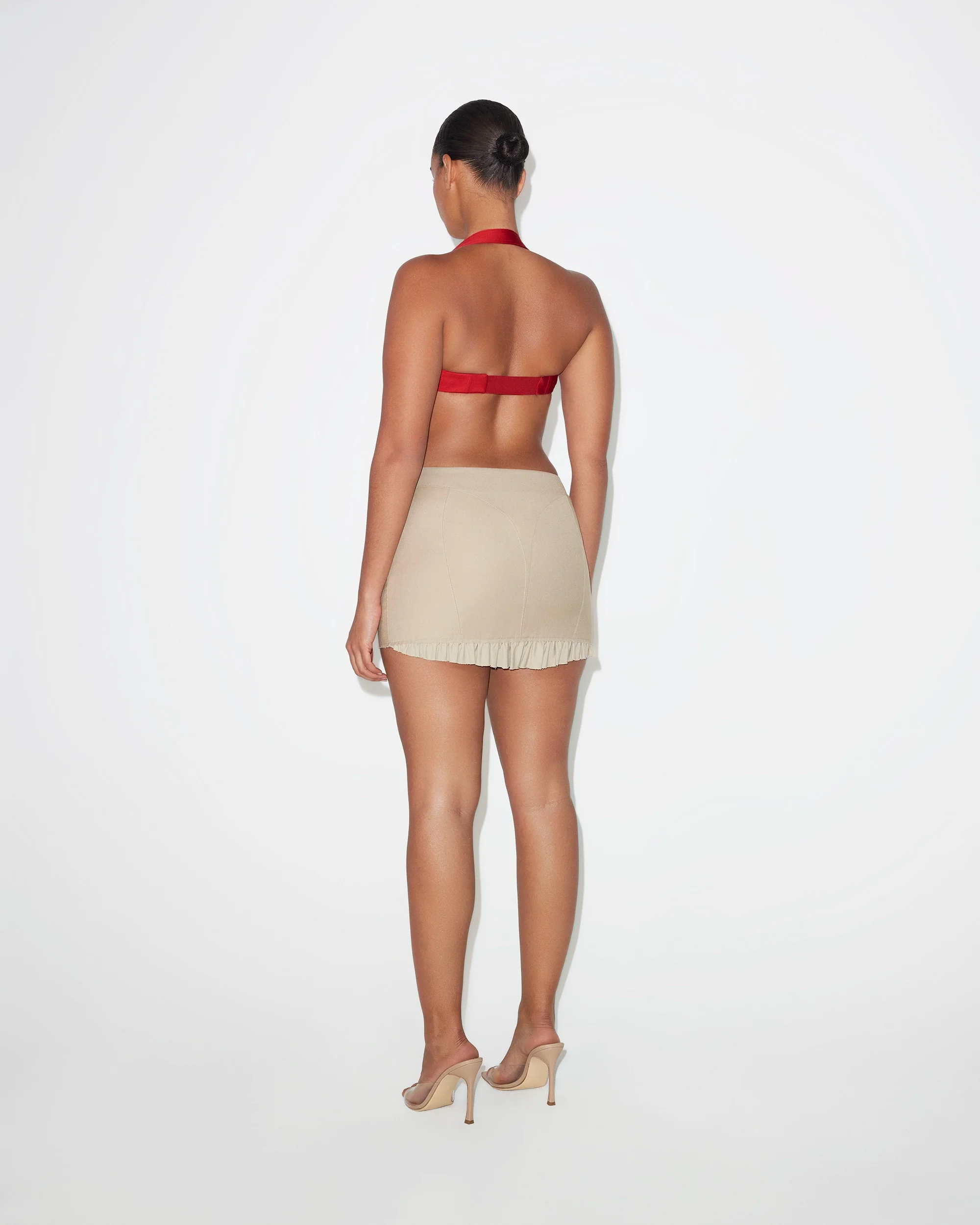 Satin Zipper Bralette | Ruby - Image 6