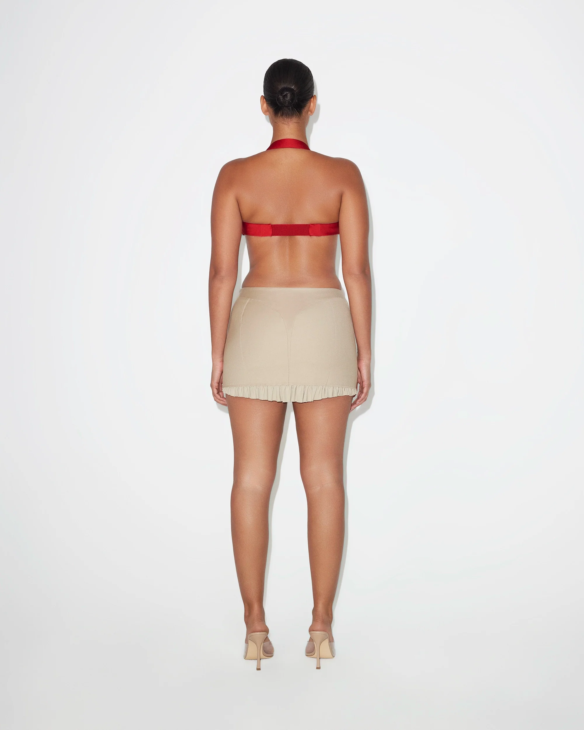 Satin Zipper Bralette | Ruby - Image 7