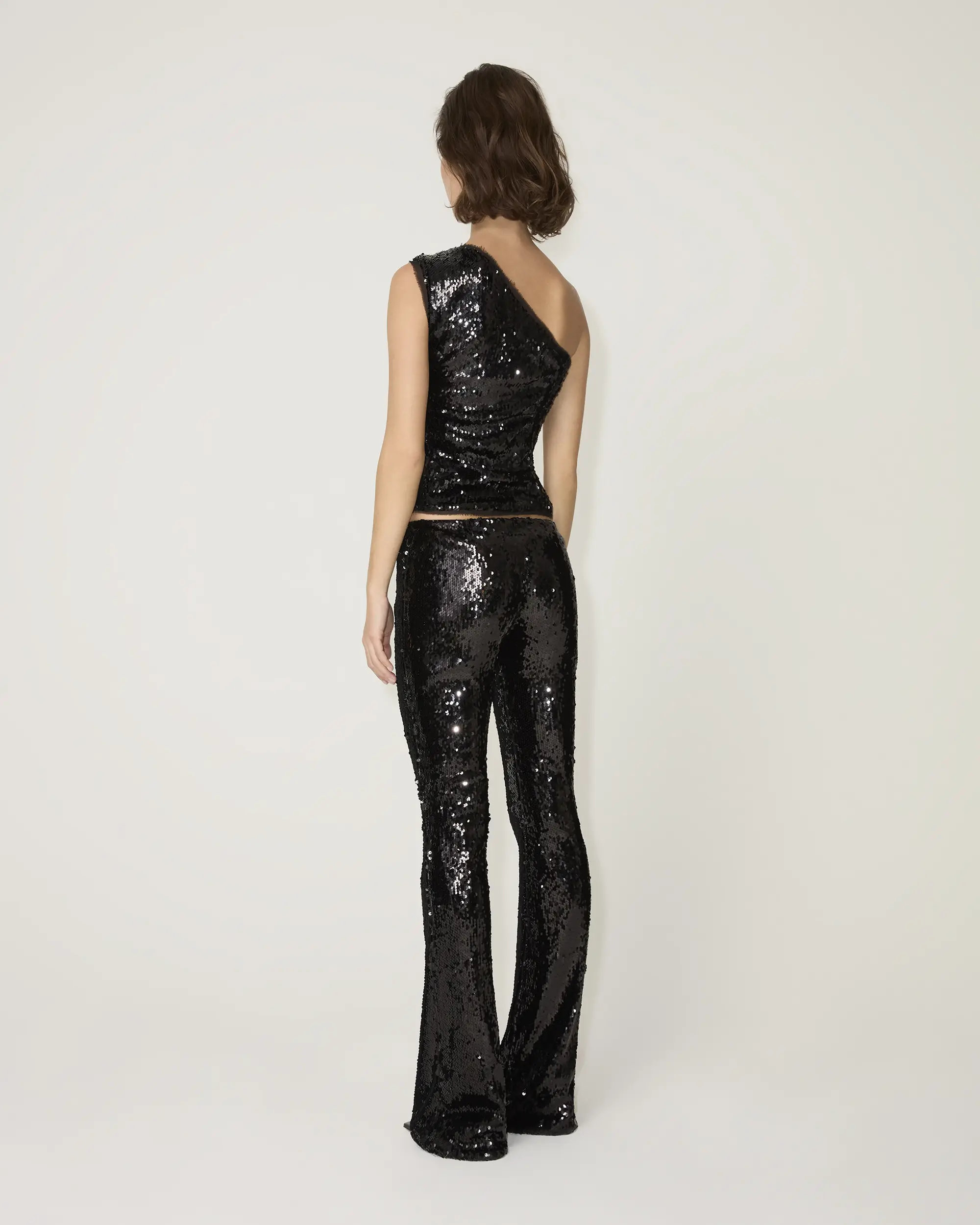 Sequin Cutout Top | Black - Image 4