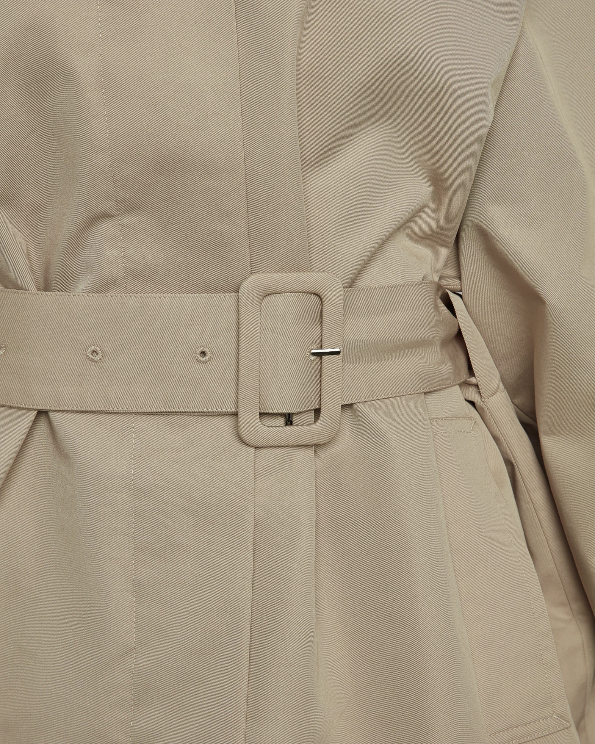 Short Trench Coat | Taupe - Image 3