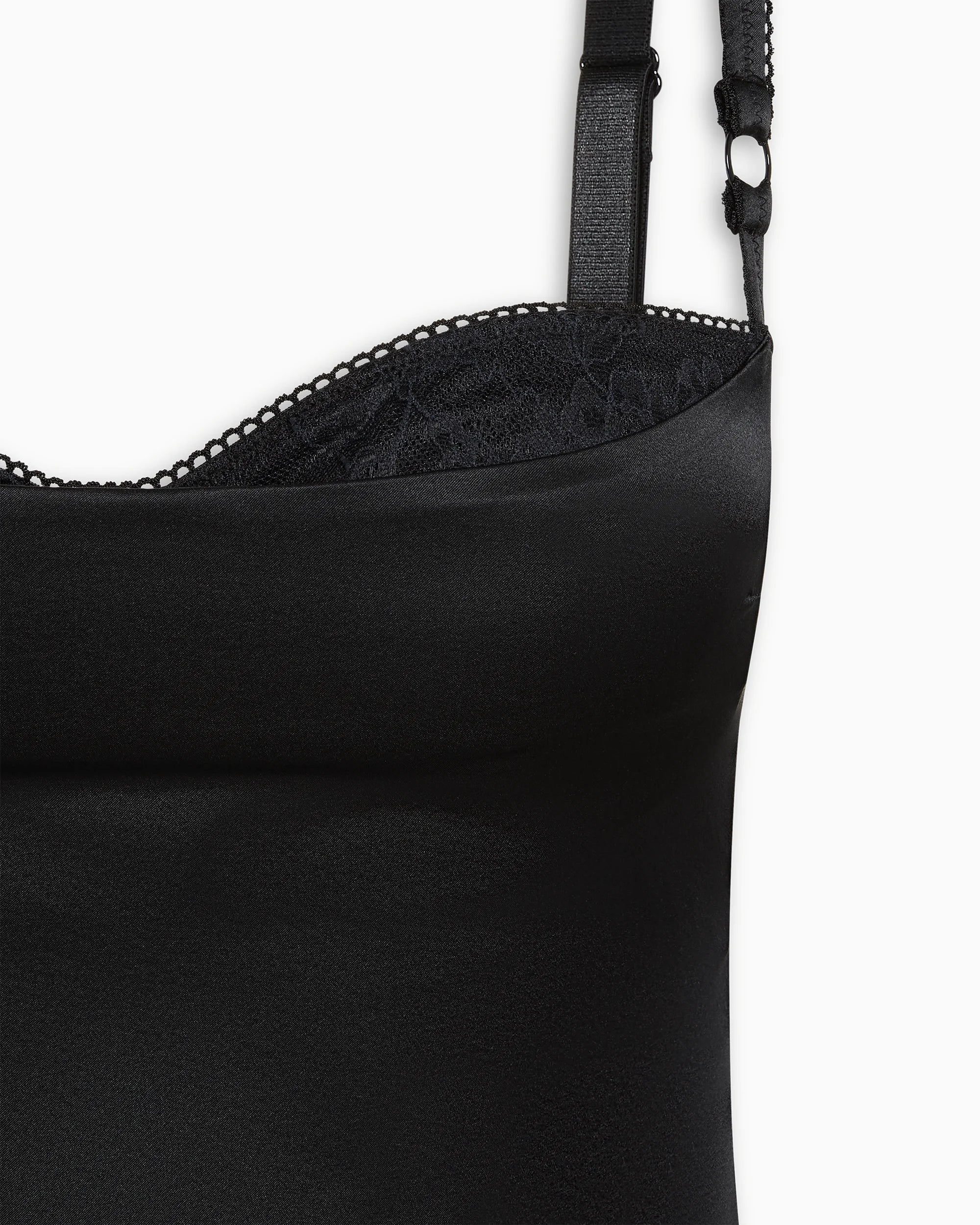 Silk Bustier Top | Black - Image 7