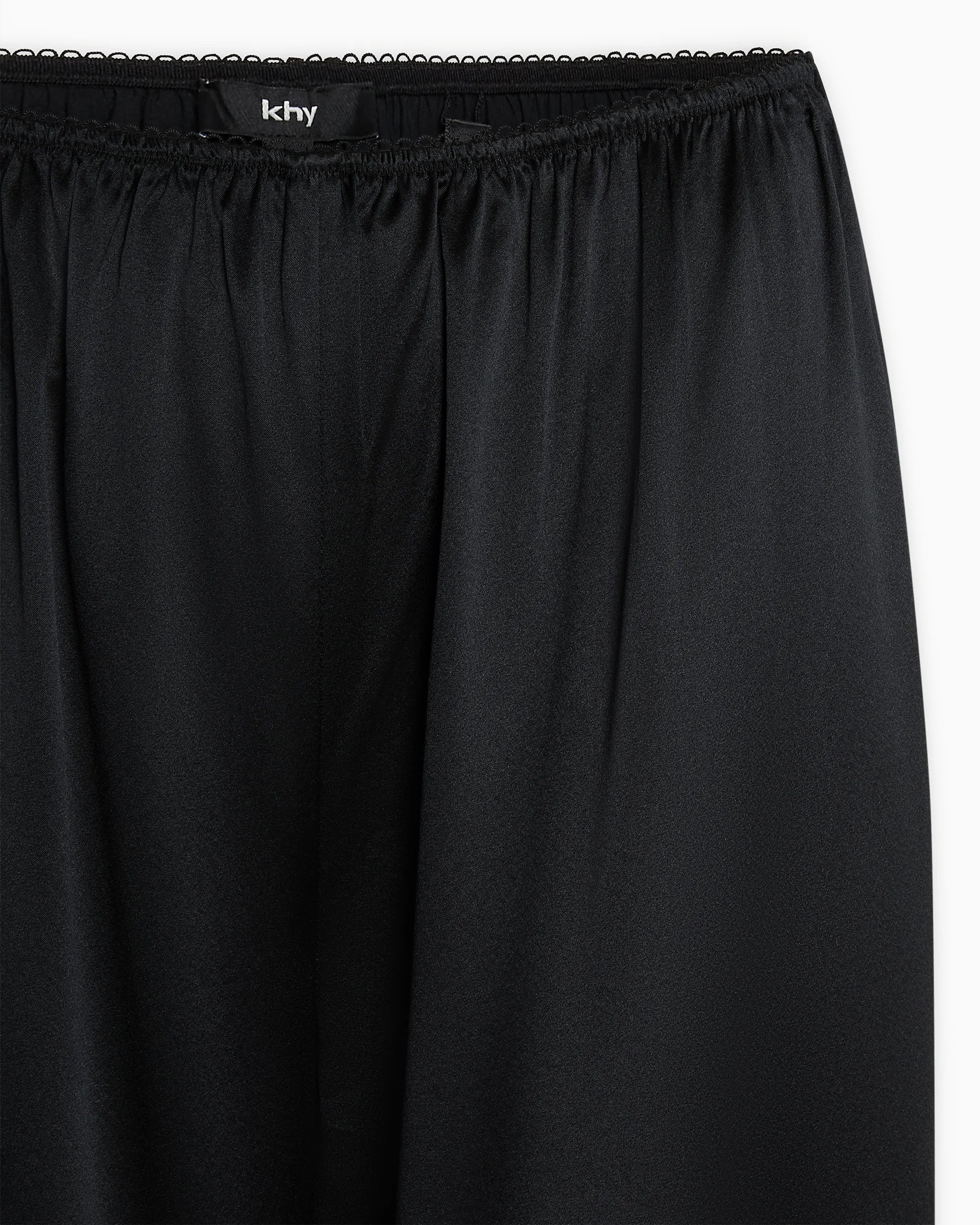 Silk Low Rise Pant | Black - Image 7