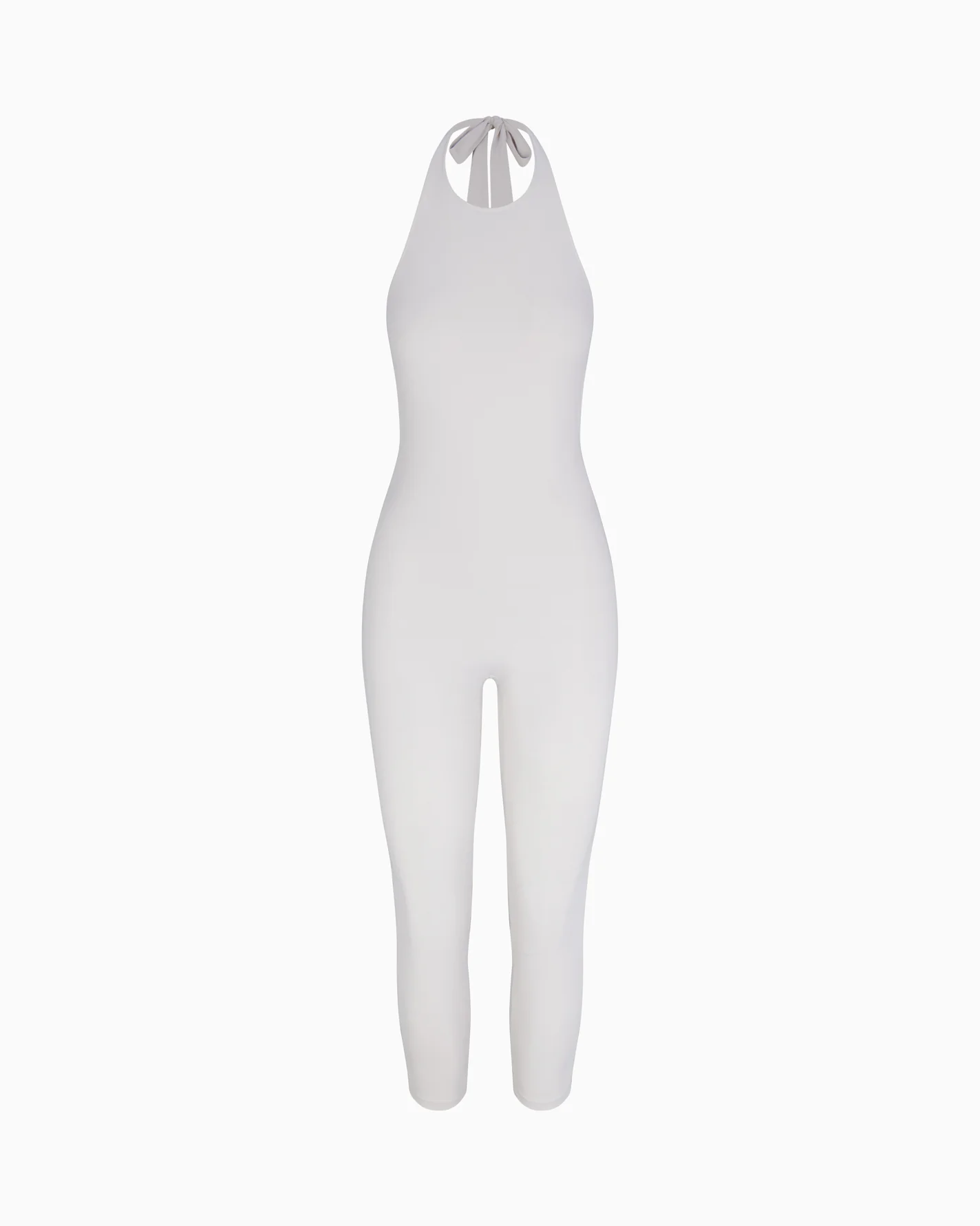 Smooth Stretch Capri Catsuit | Light Grey - Image 2