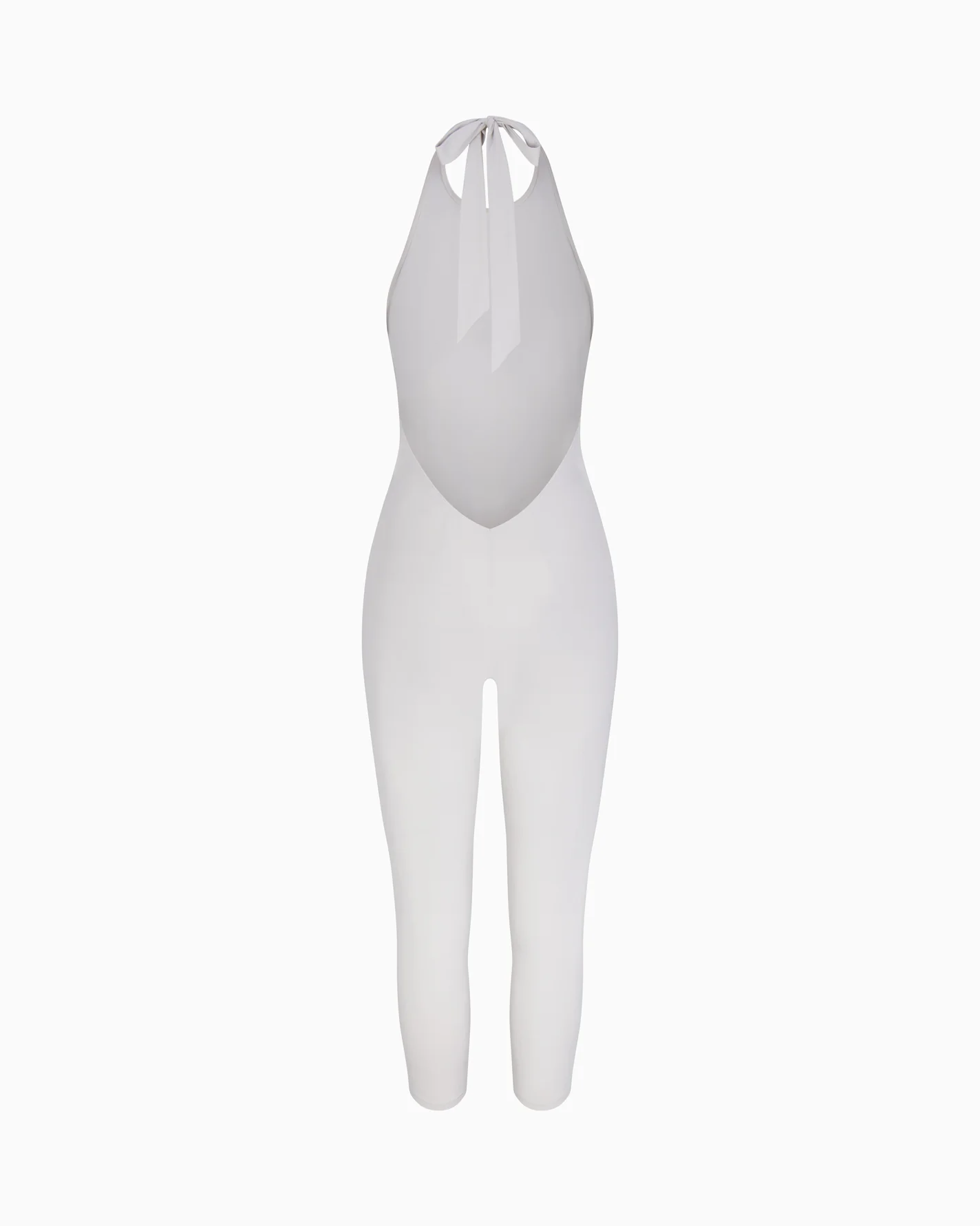 Smooth Stretch Capri Catsuit | Light Grey - Image 5