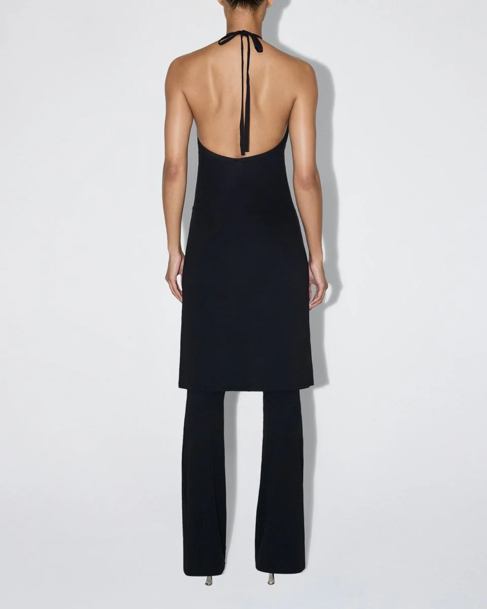 Smooth Stretch Halter Tunic | Black - Image 5