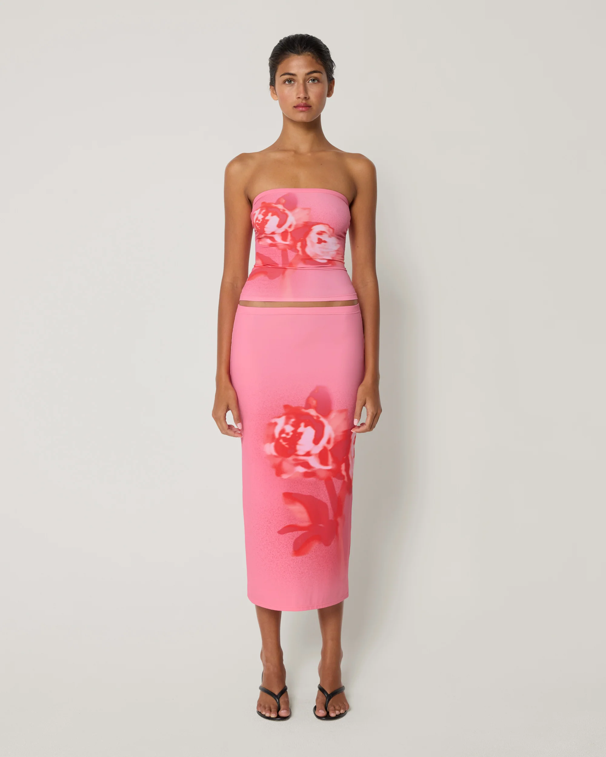 Smooth Stretch Tube Top | Pink Peony - Image 3