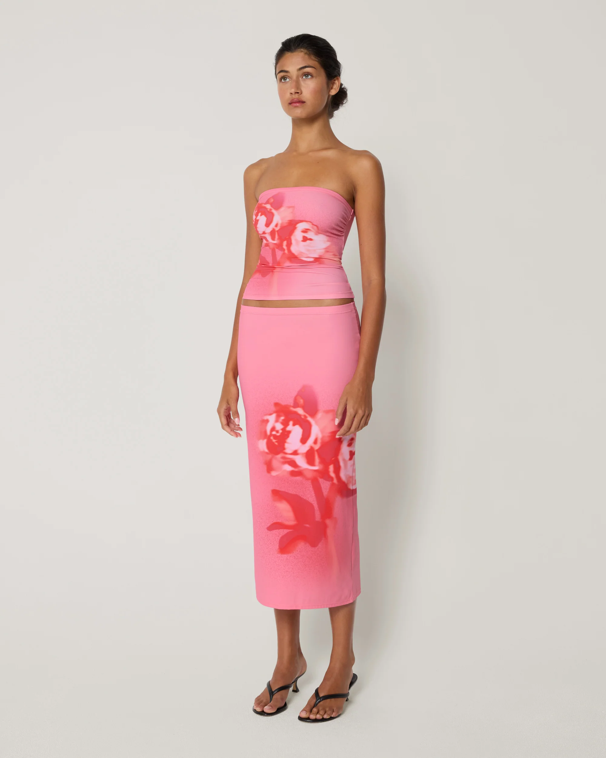 Smooth Stretch Tube Top | Pink Peony - Image 4