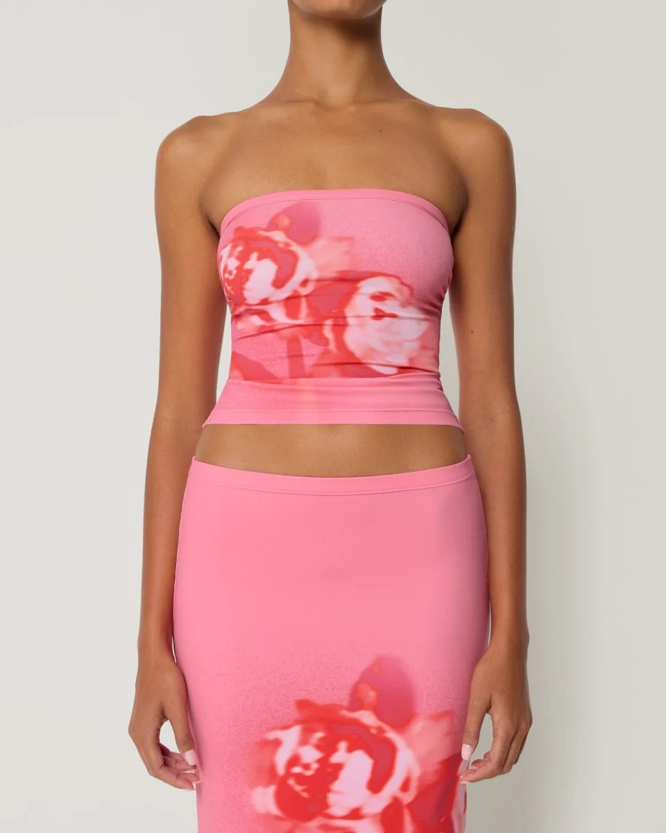 Smooth Stretch Tube Top | Pink Peony - Image 7