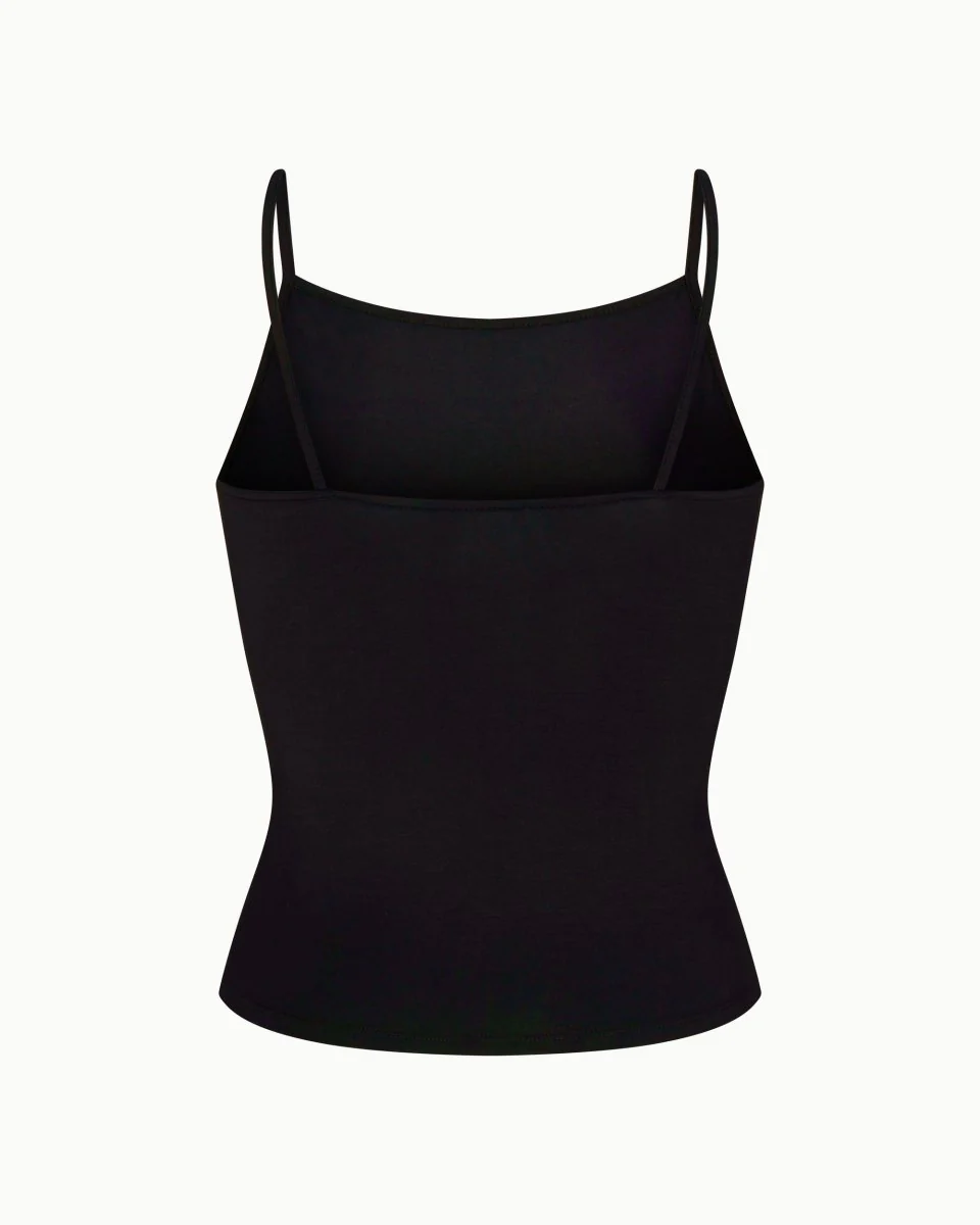Soft Stretch High Neck Tank | Black - Image 6