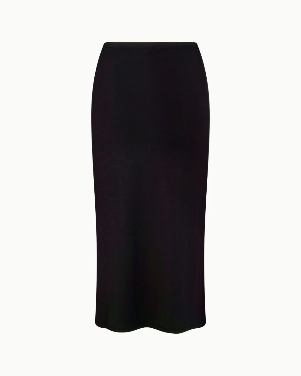 Soft Stretch Midi Skirt | Black - Image 5