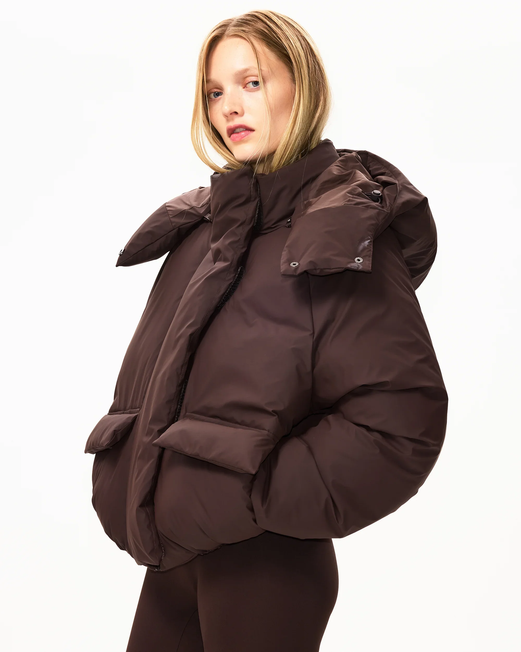 Standard Puffer Jacket | Chocolate - Image 3