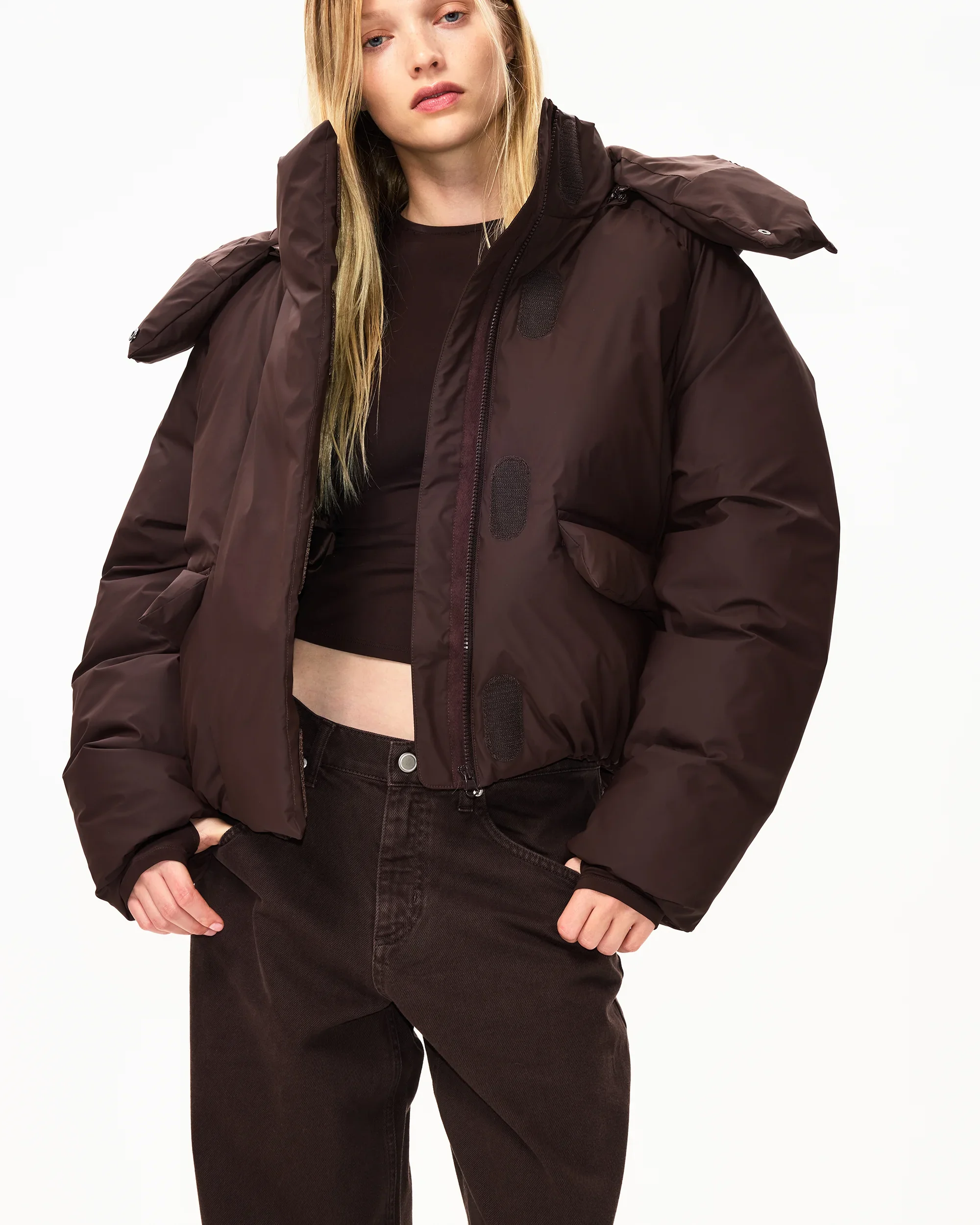 Standard Puffer Jacket | Chocolate - Image 4