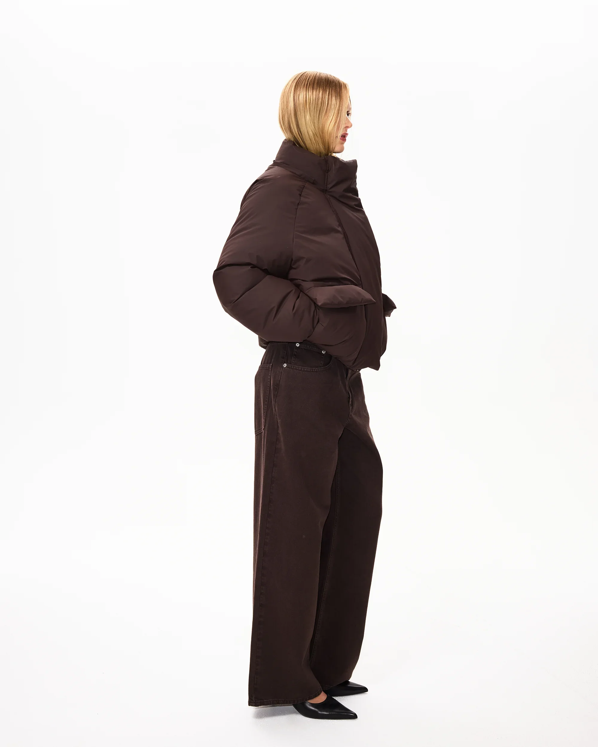 Standard Puffer Jacket | Chocolate - Image 8