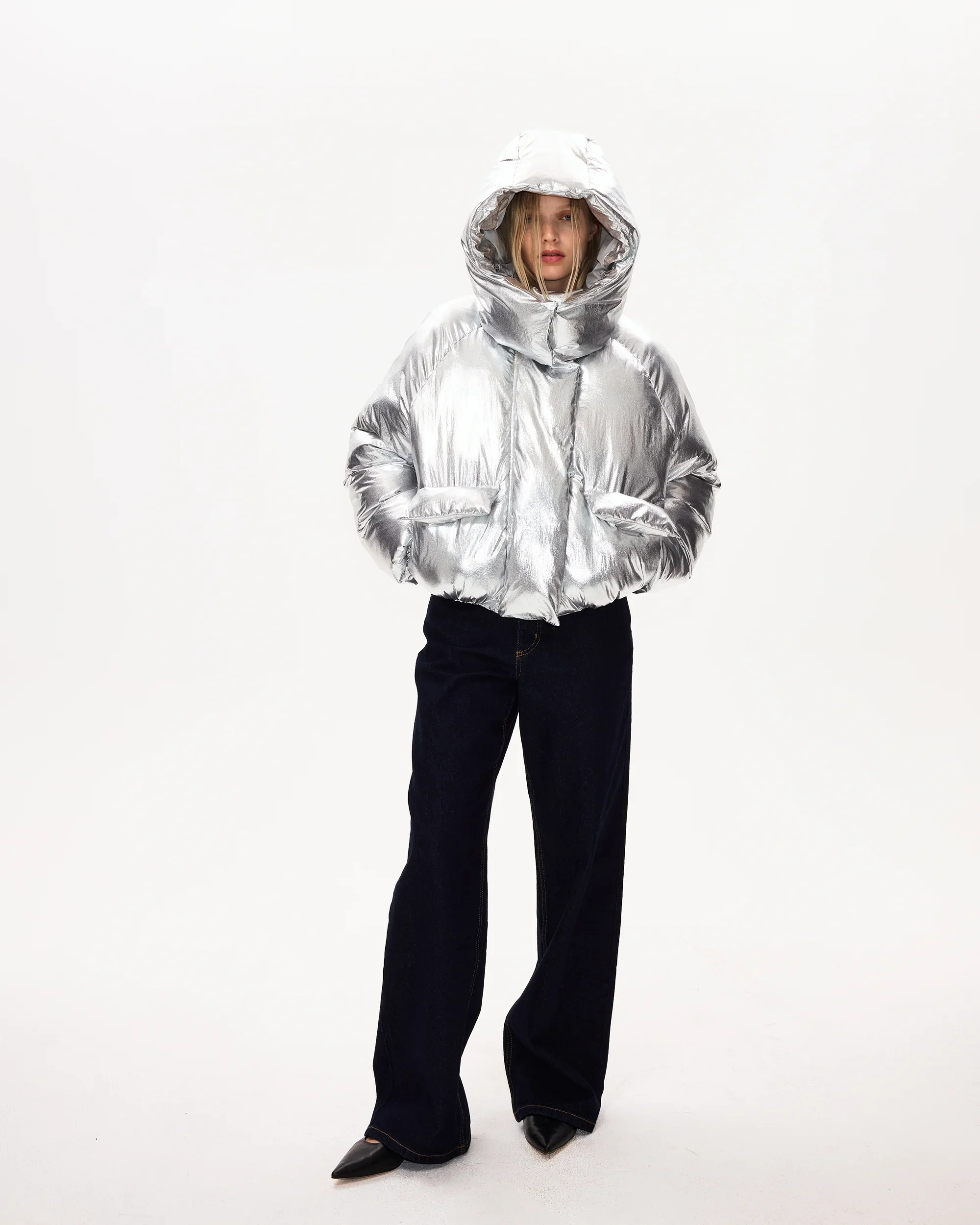 Standard Puffer Jacket | Silver - Image 10