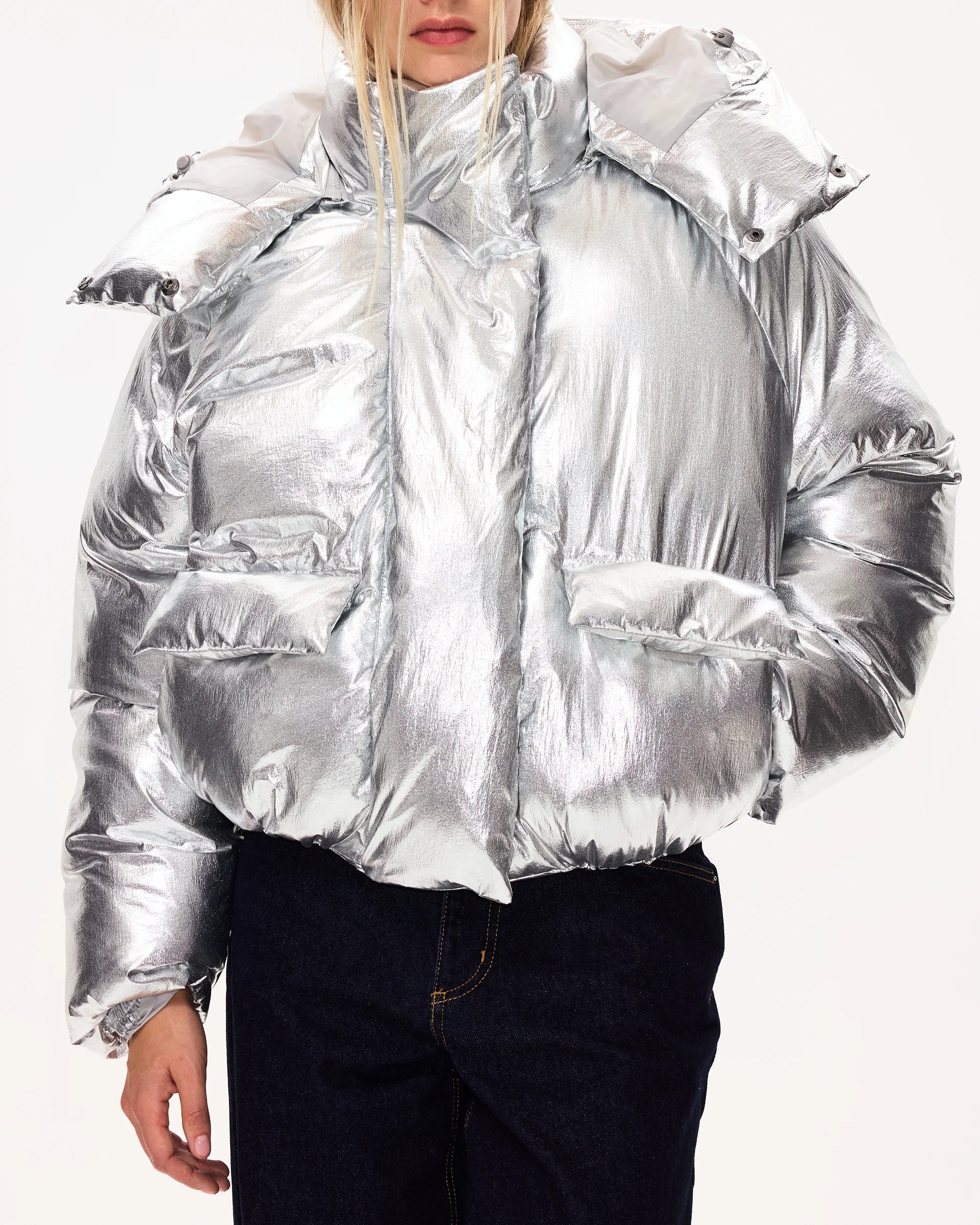 Standard Puffer Jacket | Silver - Image 7
