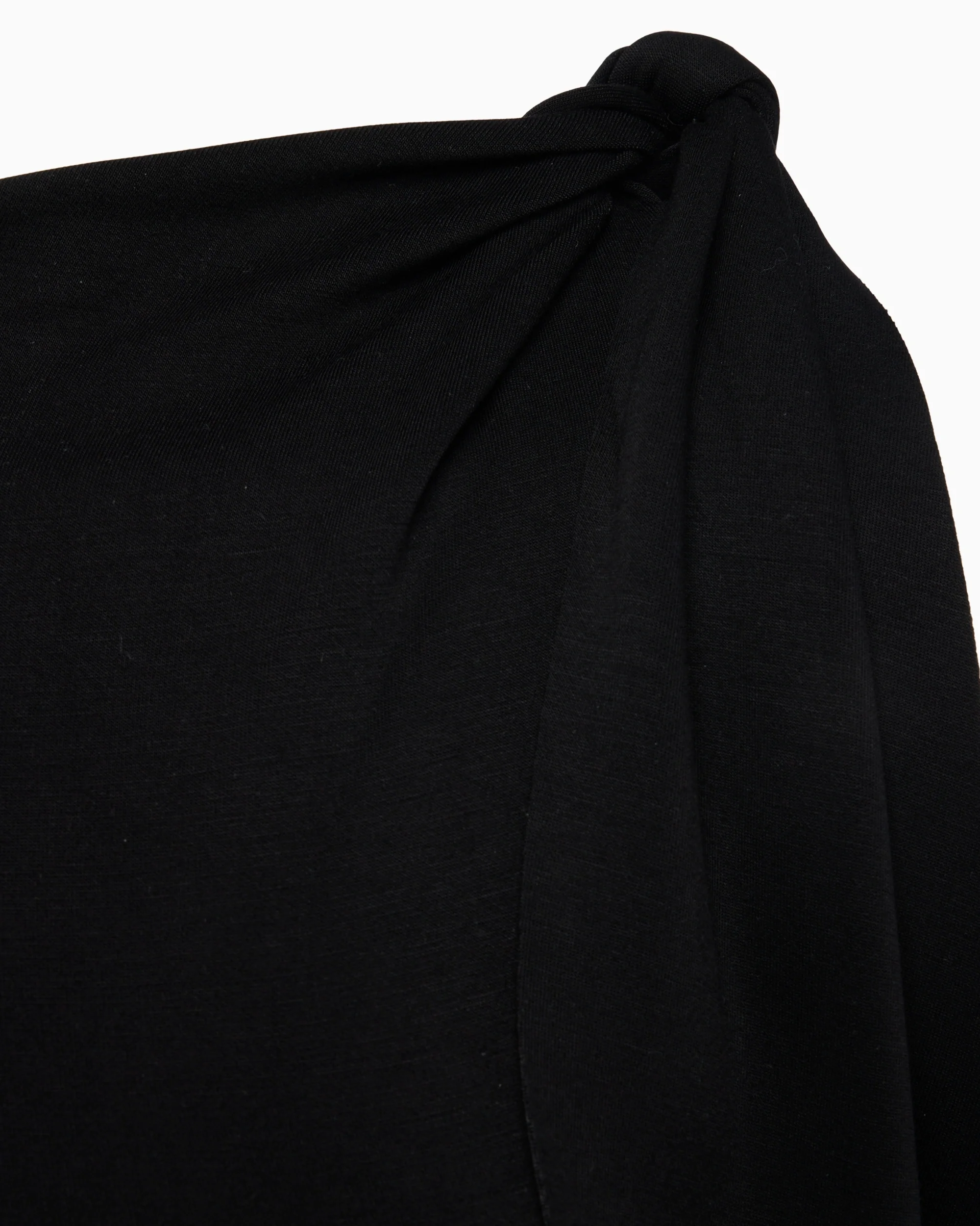 Sueded Stretch Knotted Maxi Dress | Black - Image 6