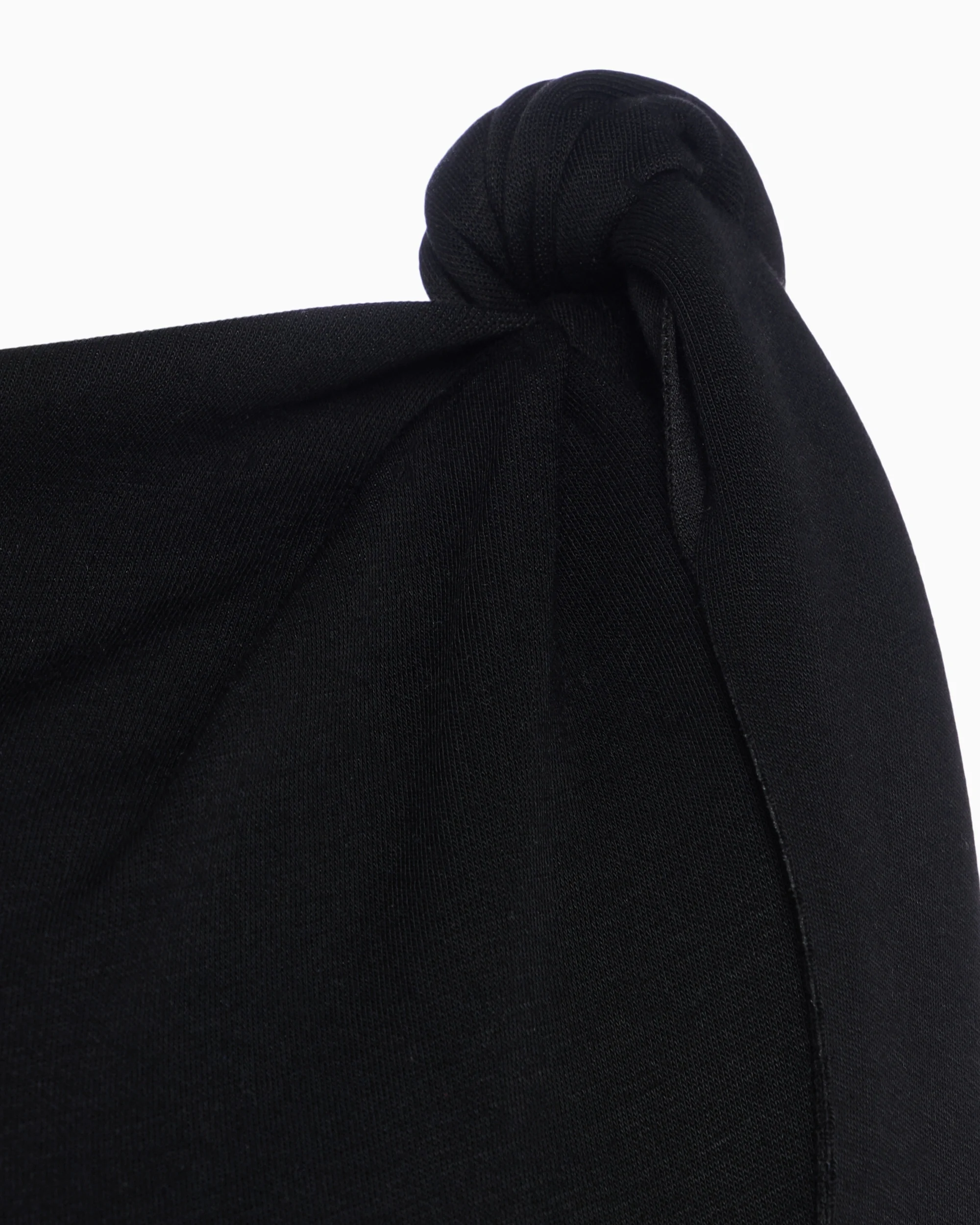 Sueded Stretch Knotted Mini Dress | Black - Image 6