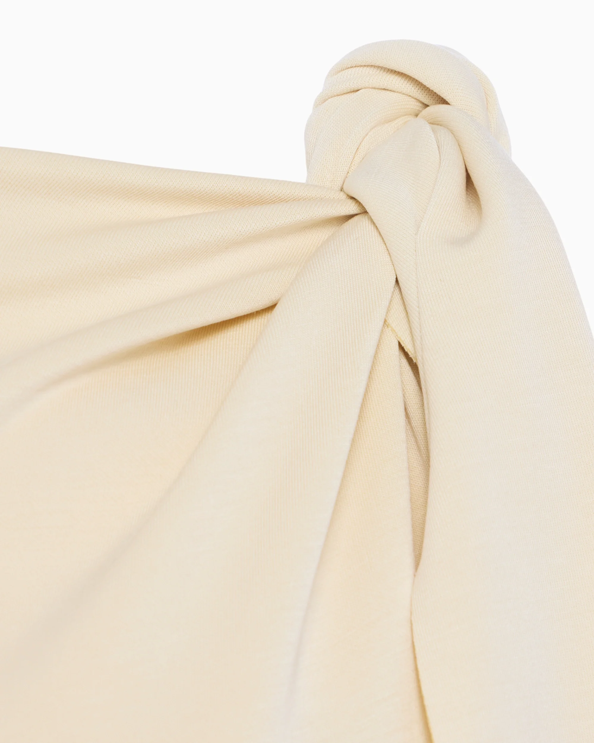 Sueded Stretch Knotted Top | Stone - Image 5