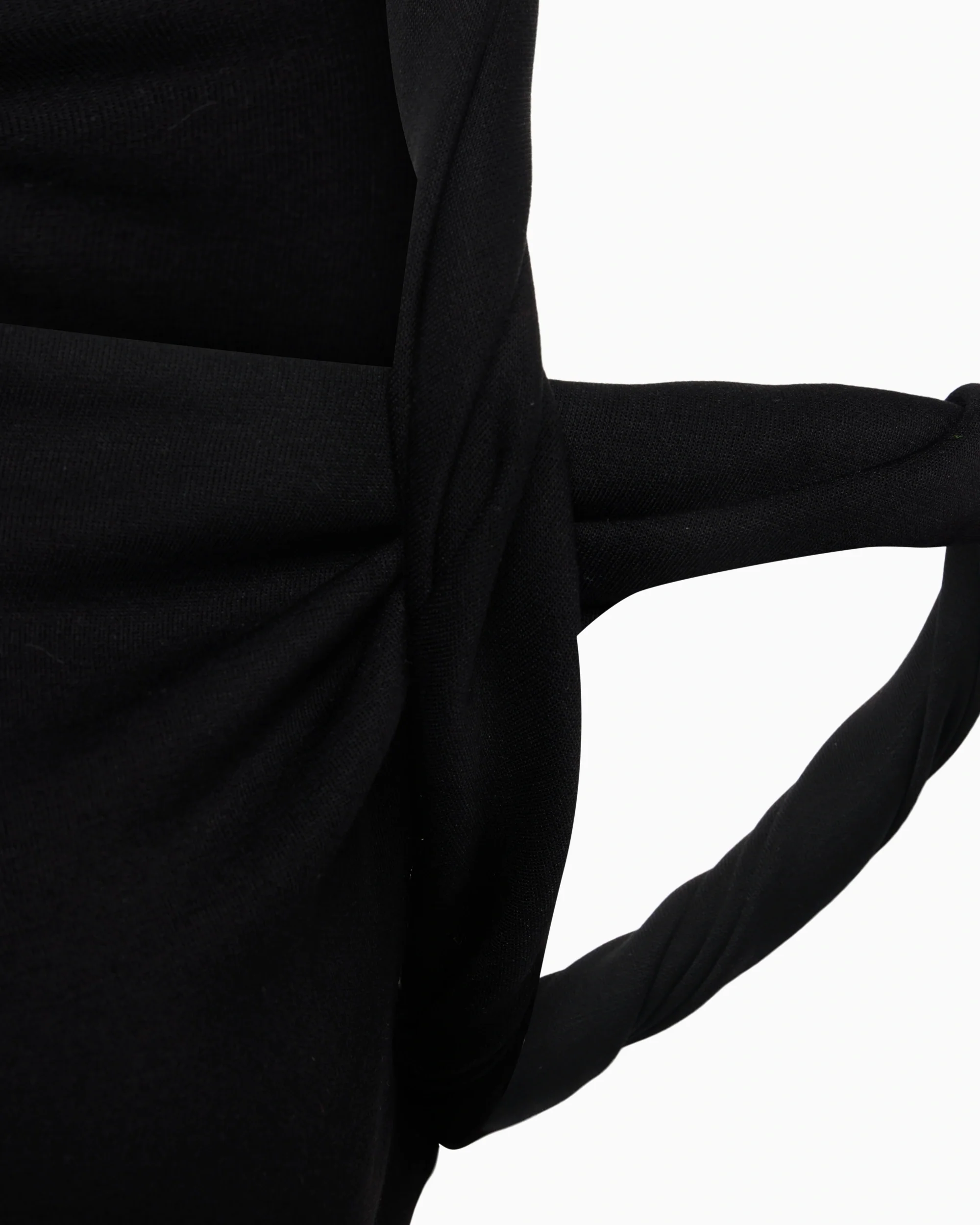 Sueded Stretch Twist Maxi Dress | Black - Image 6