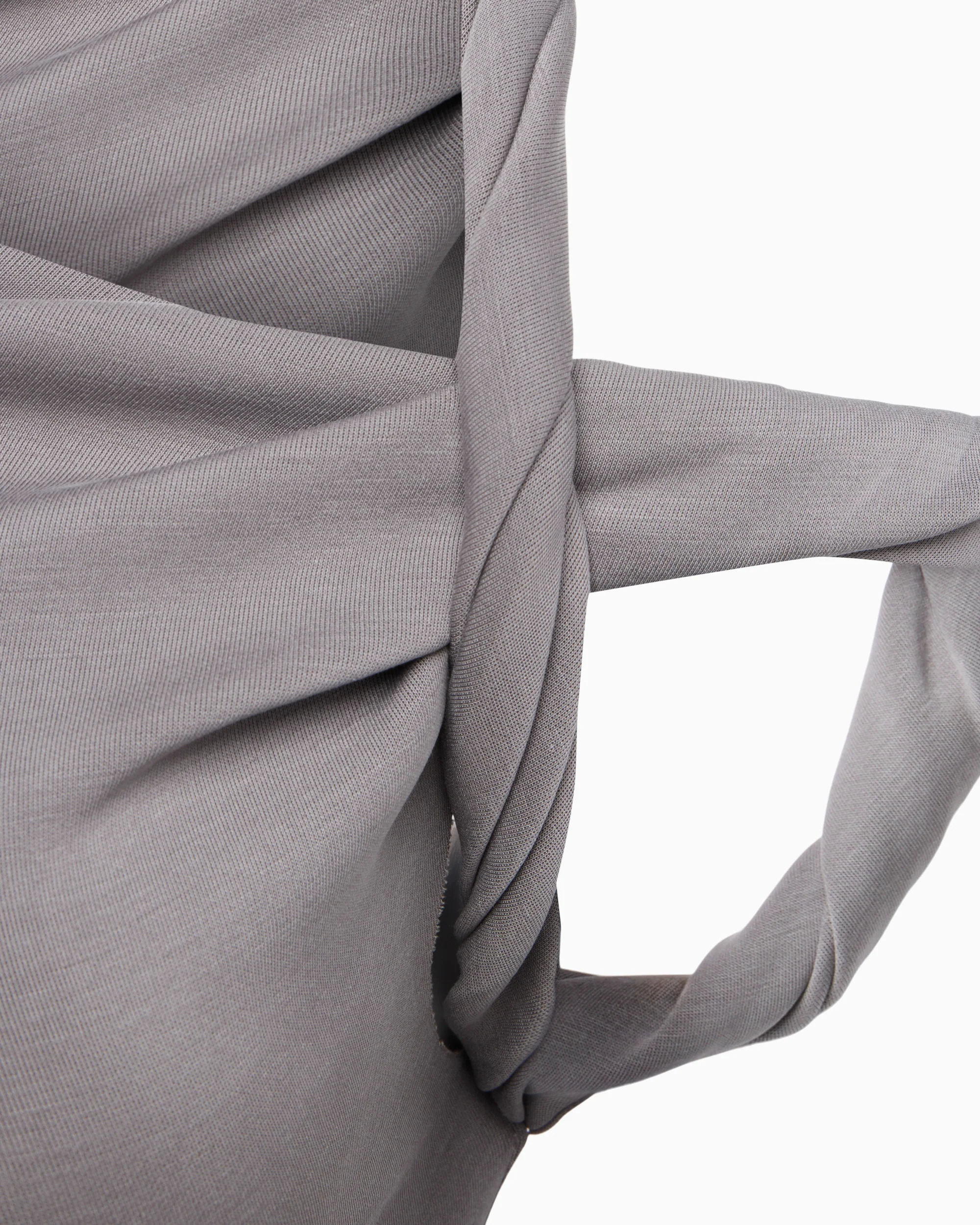 Sueded Stretch Twist Maxi Dress | Steel Grey - Image 6