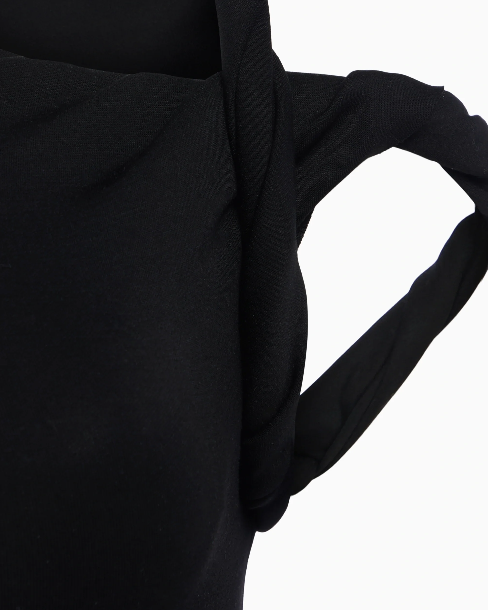 Sueded Stretch Twist Mini Dress | Black - Image 5