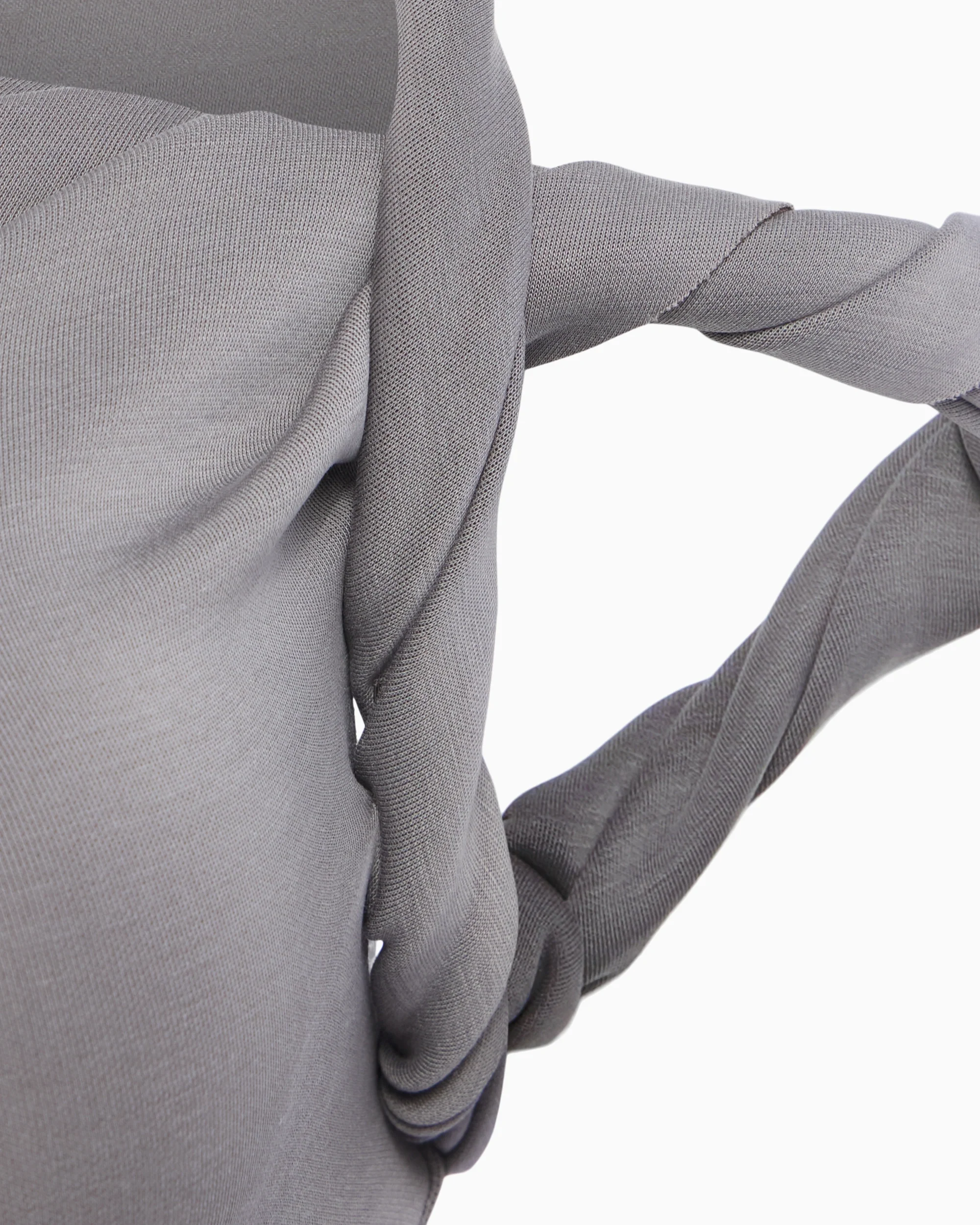Sueded Stretch Twist Mini Dress | Steel Grey - Image 5