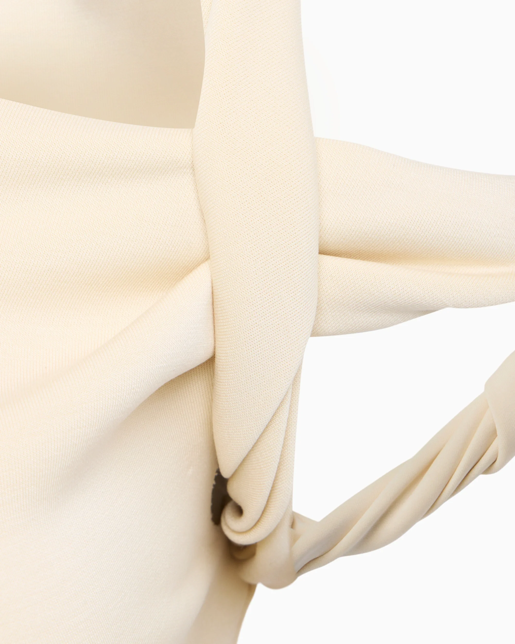 Sueded Stretch Twisted Top | Stone - Image 6